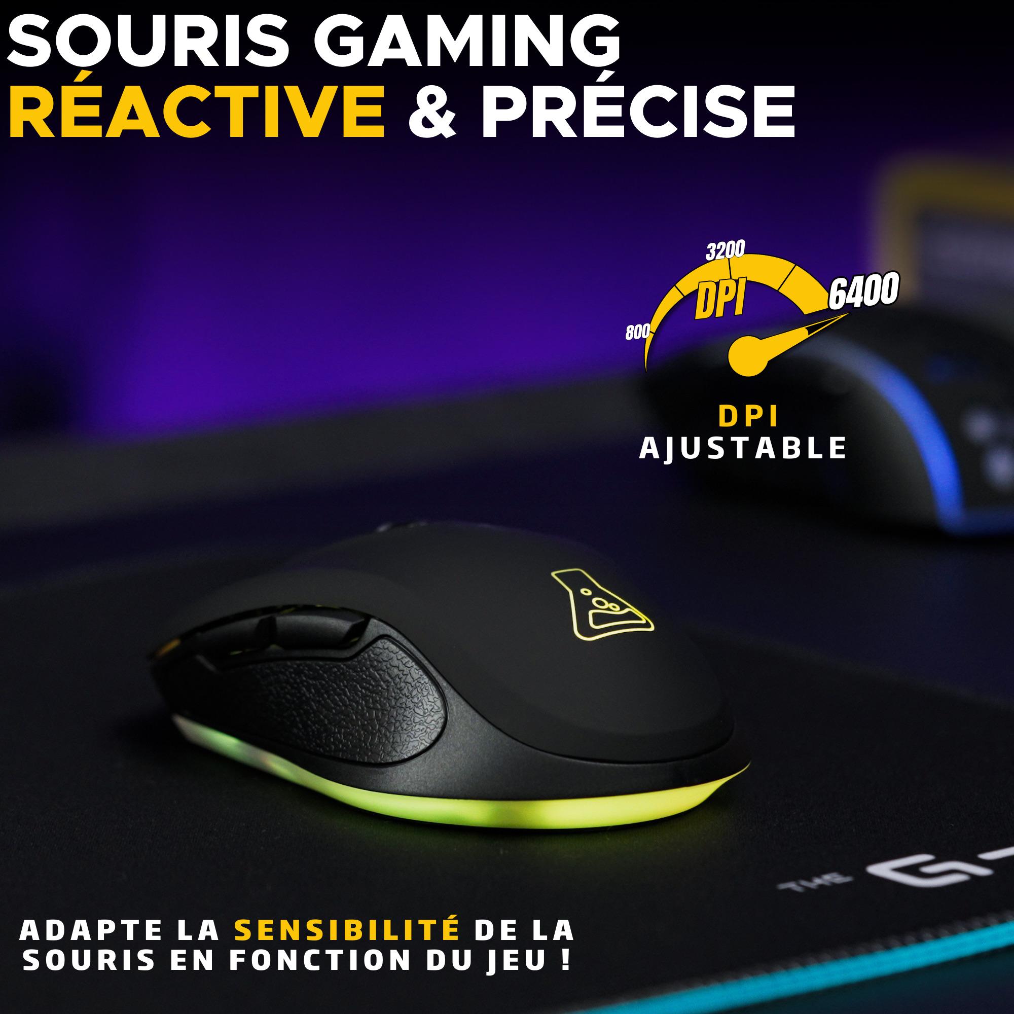 Voir la diapositive 4 : THE G-LAB Souris Kult Krypton - Noir