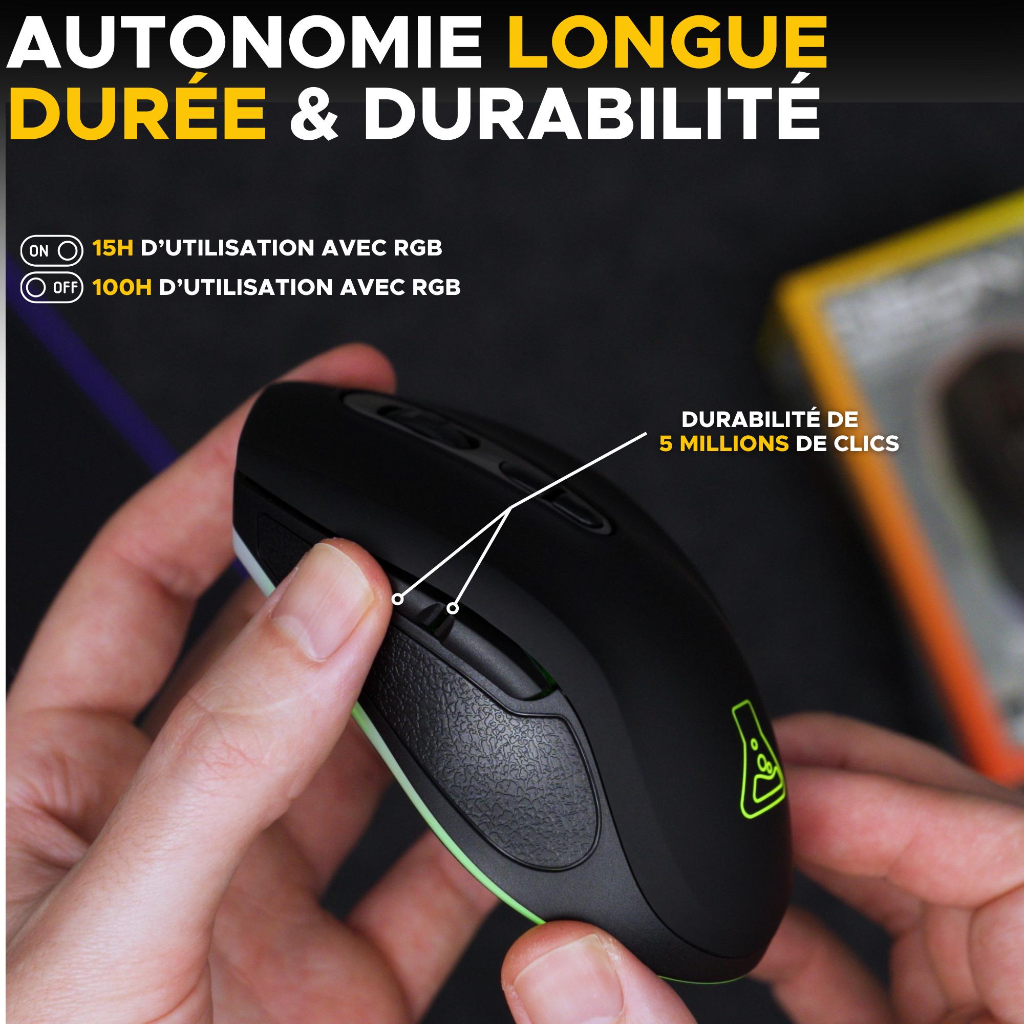 Voir la diapositive 5 : THE G-LAB Souris Kult Krypton - Noir