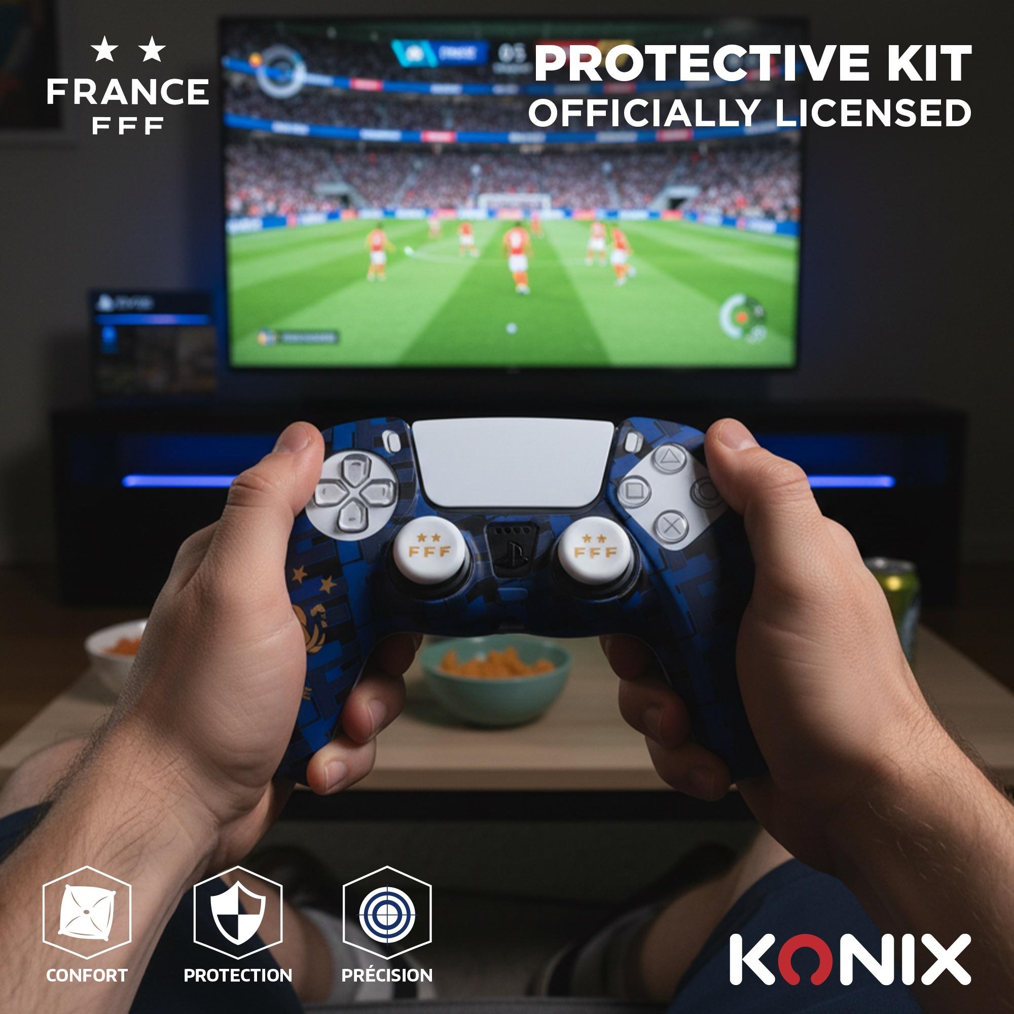 Voir la diapositive 5 : KONIX Coque de Protection FFF pour Manette DualSense PS5