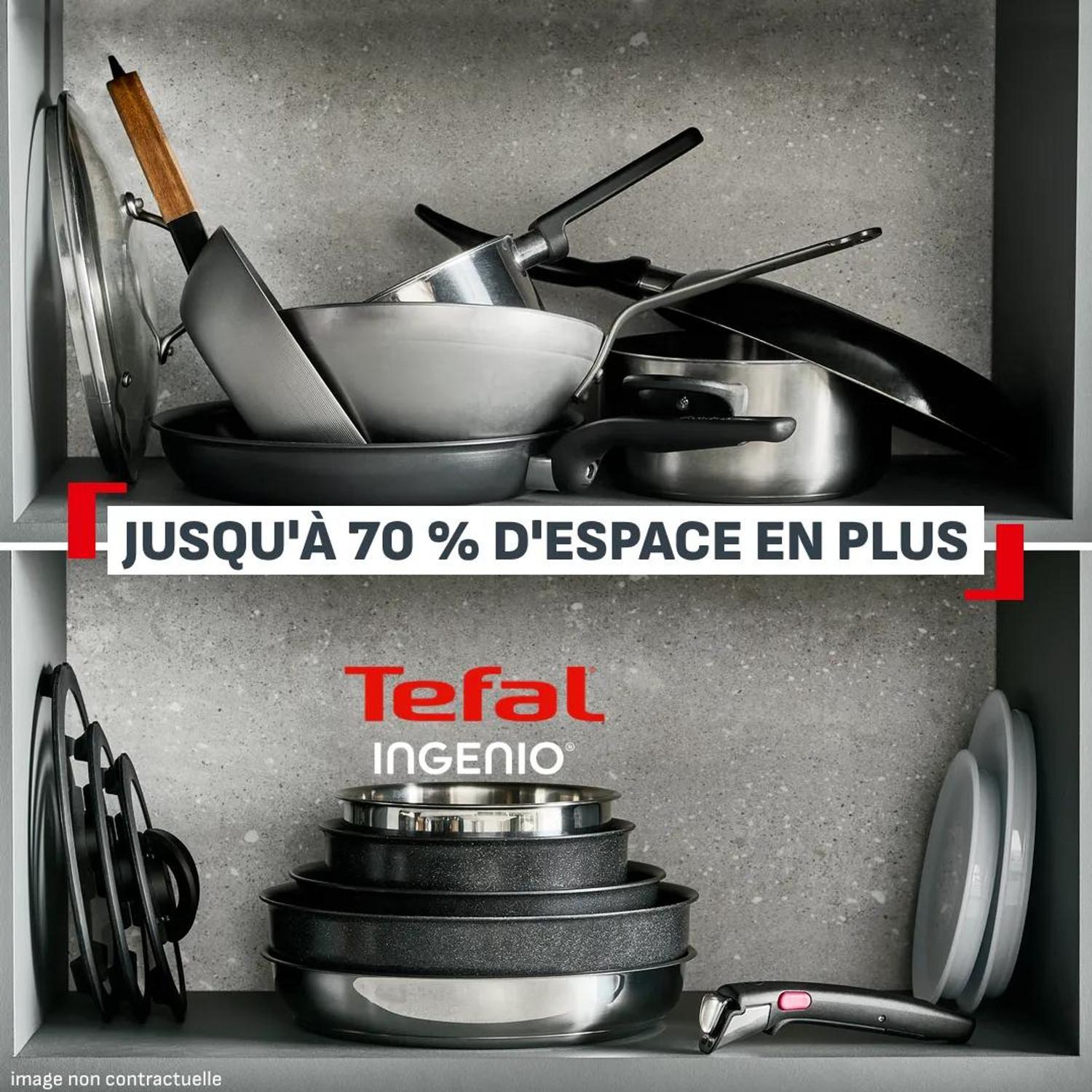 Voir la diapositive 3 : TEFAL Poêle 28cm Ingenio Excellence céramique tous feux dont induction