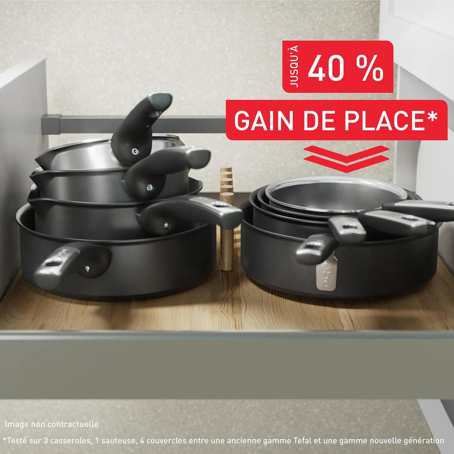 Voir la diapositive 4 : TEFAL Casserole 20cm Excellence céramique tous feux dont induction