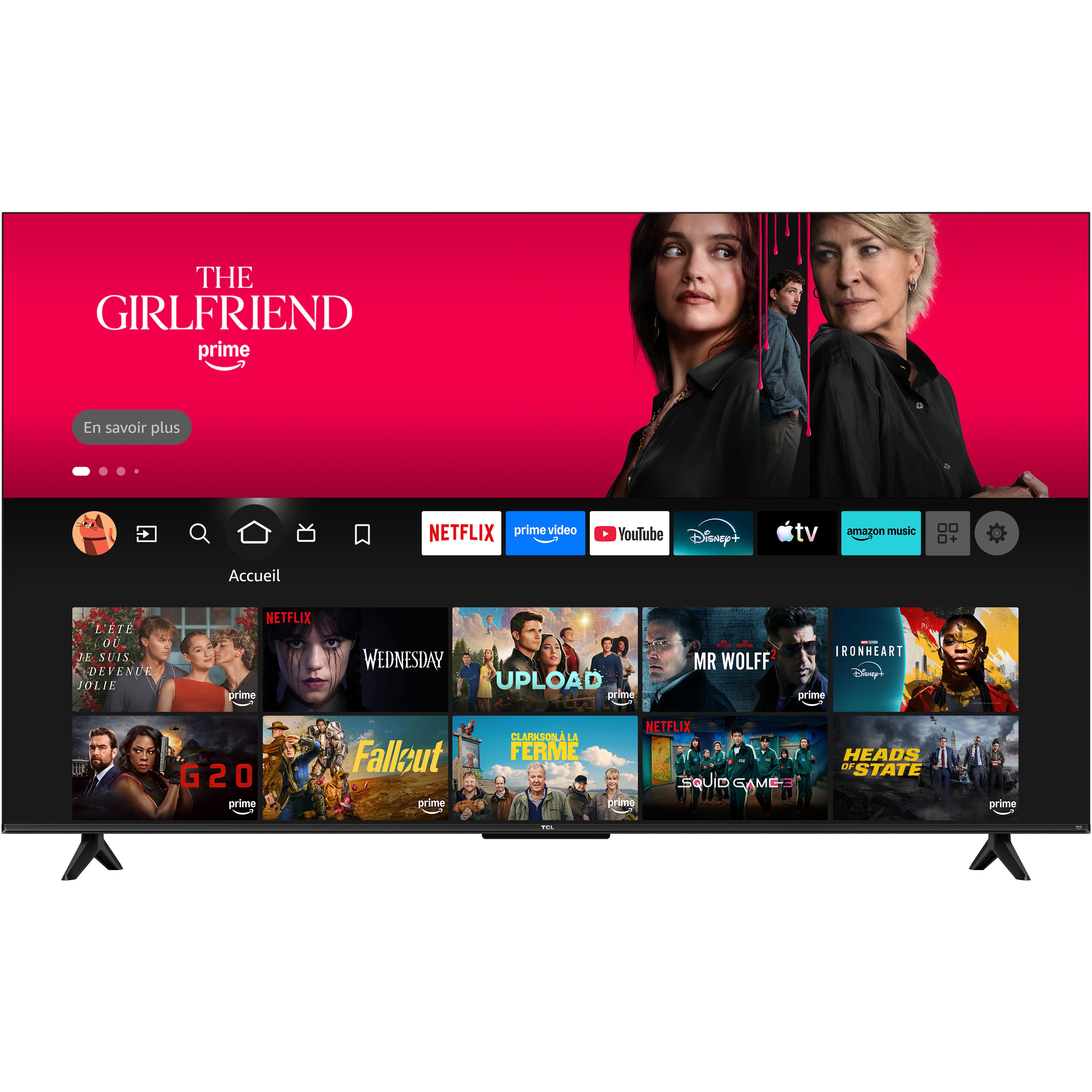 Voir la diapositive 2 : TCL TV HDR 4K 55V6D 2026