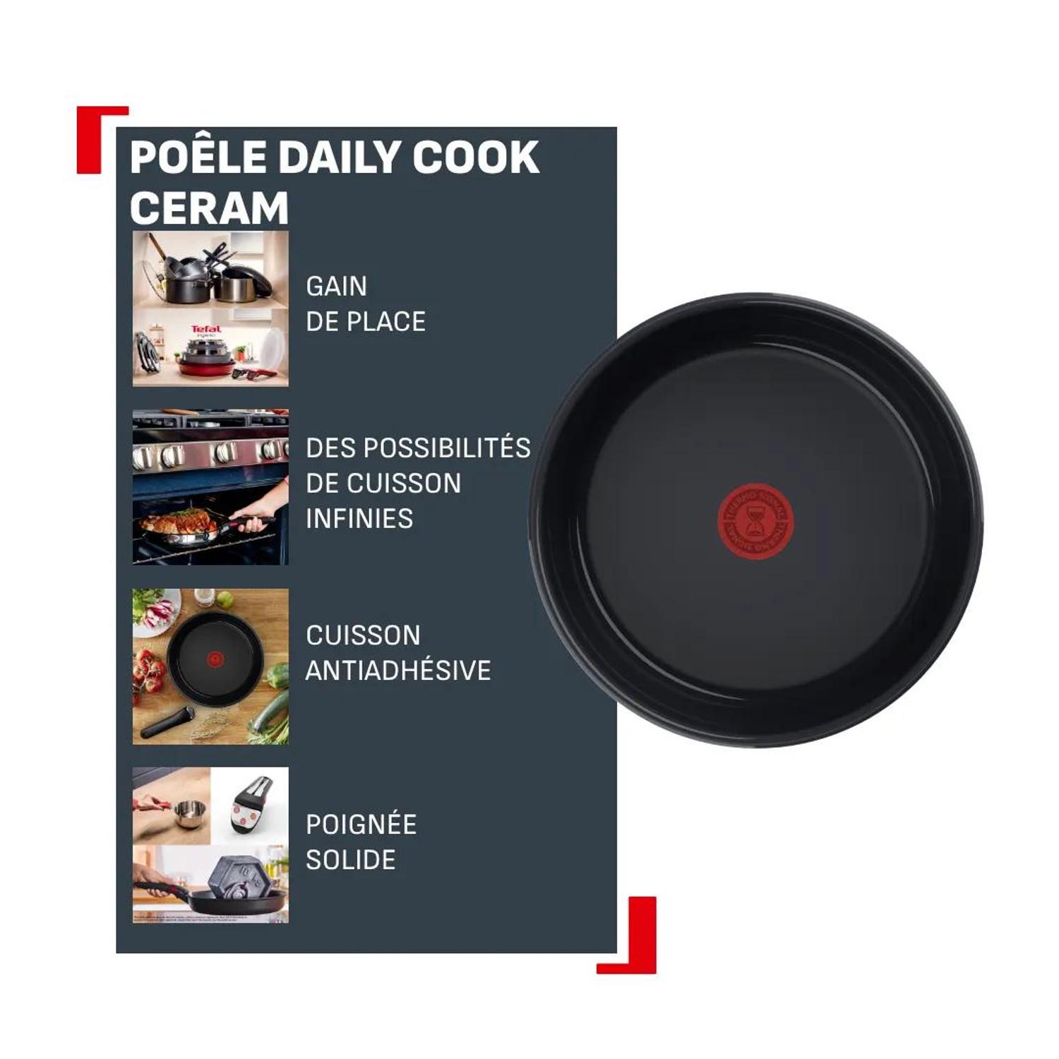 Voir la diapositive 2 : TEFAL Poêle 28cm Ingenio Daily Cook