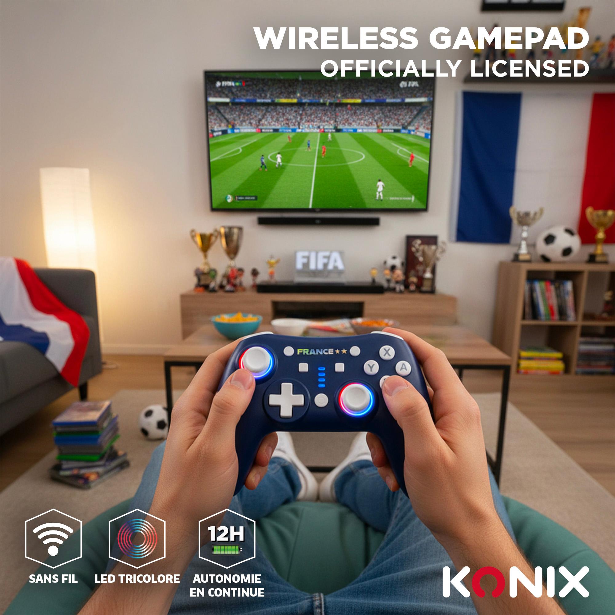Voir la diapositive 8 : KONIX Manette Sans Fil FFF Nintendo Switch 2