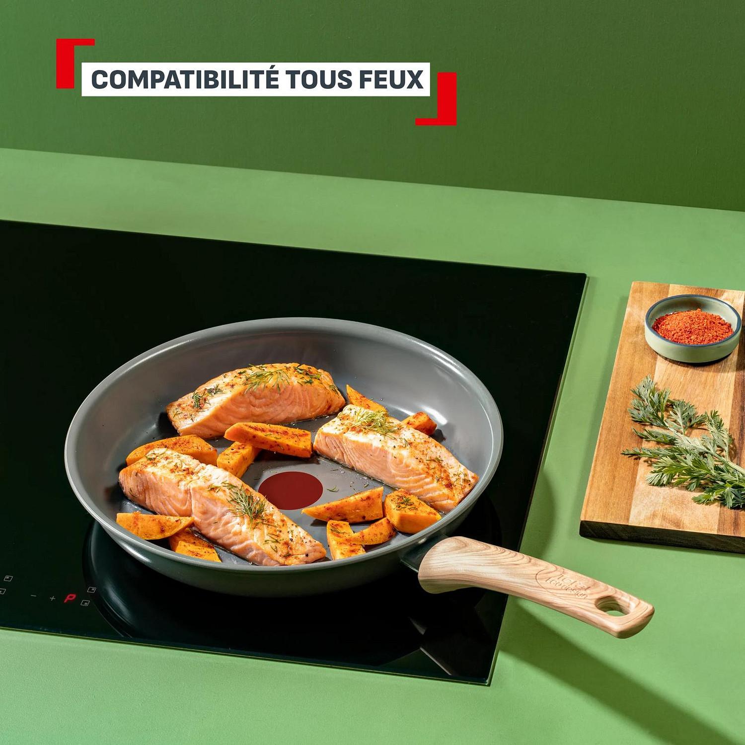 Voir la diapositive 6 : TEFAL Poêle 20cm céramique tous feux dont induction