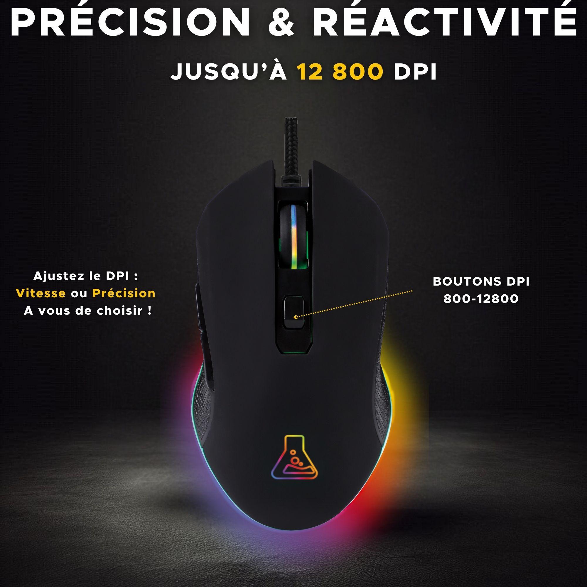 Voir la diapositive 2 : THE G-LAB Souris Kult Helium Pro - Noir
