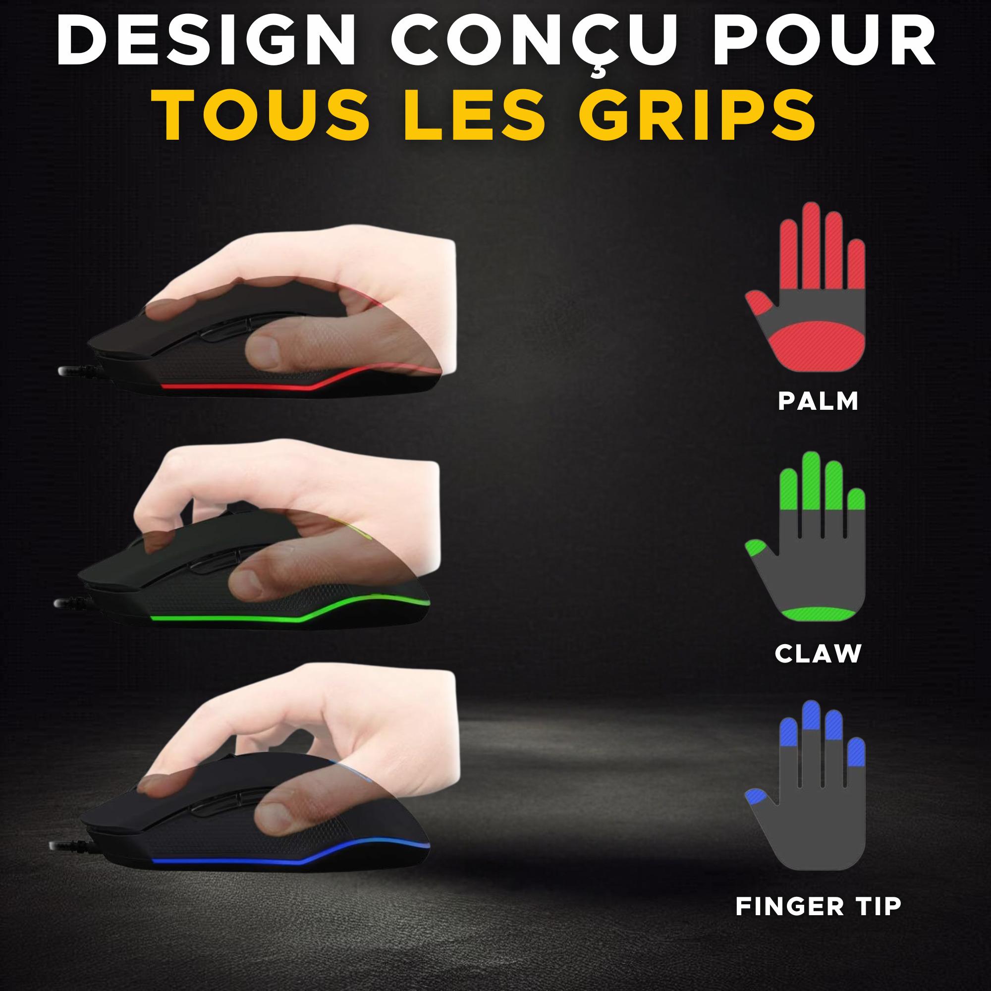 Voir la diapositive 8 : THE G-LAB Souris Kult Helium Pro - Noir