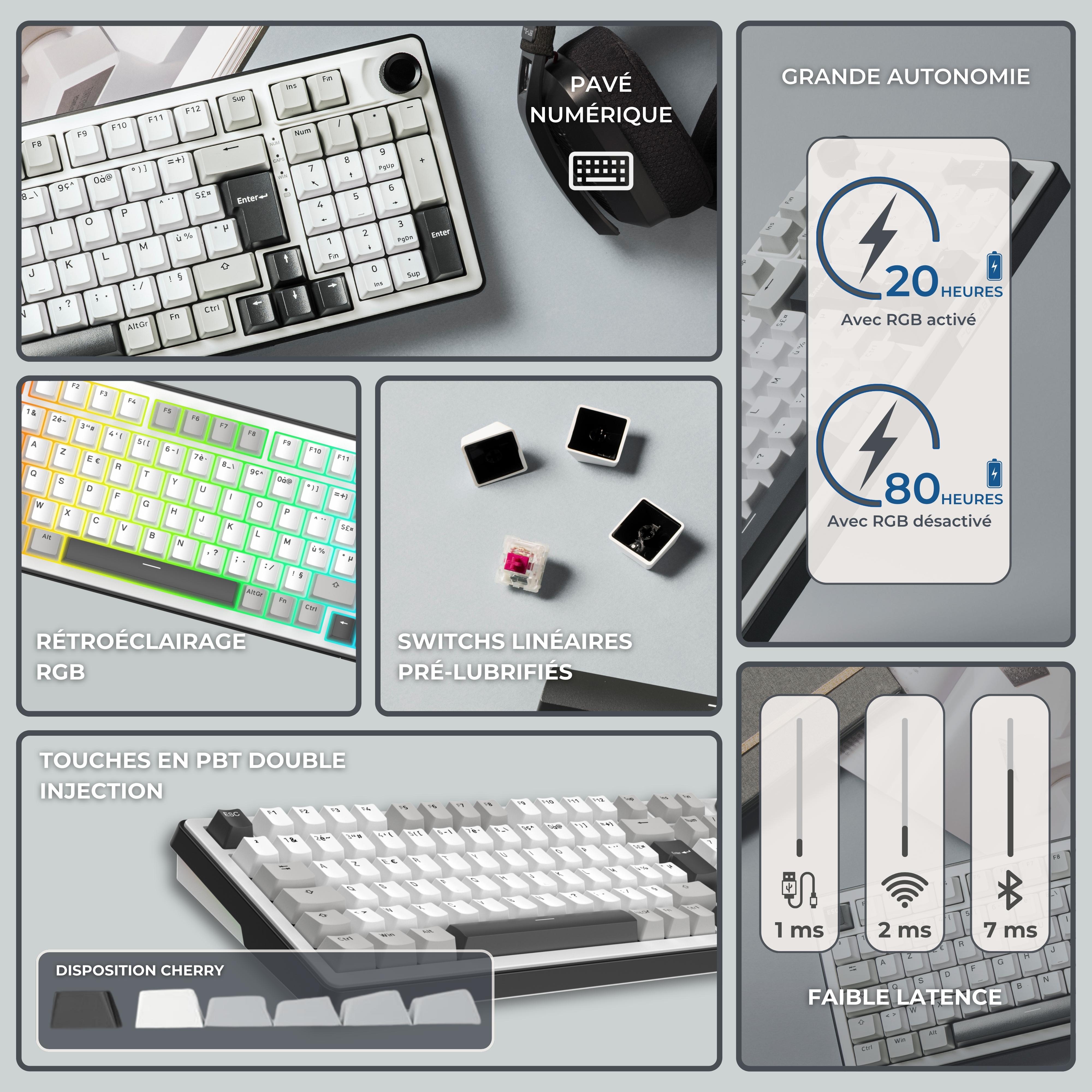 Voir la diapositive 6 : THE G-LAB Clavier Keyzelite 400WG