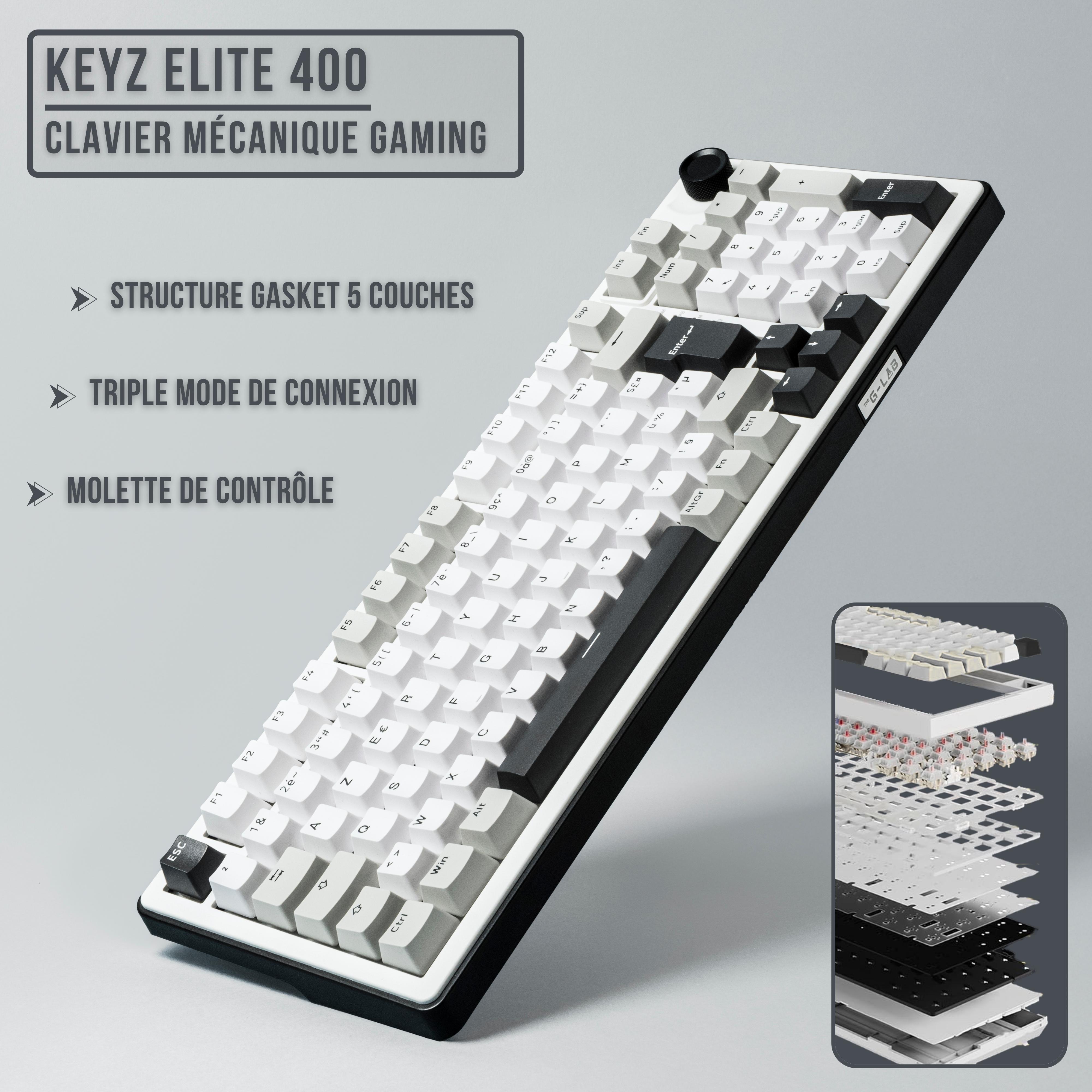 Voir la diapositive 7 : THE G-LAB Clavier Keyzelite 400WG