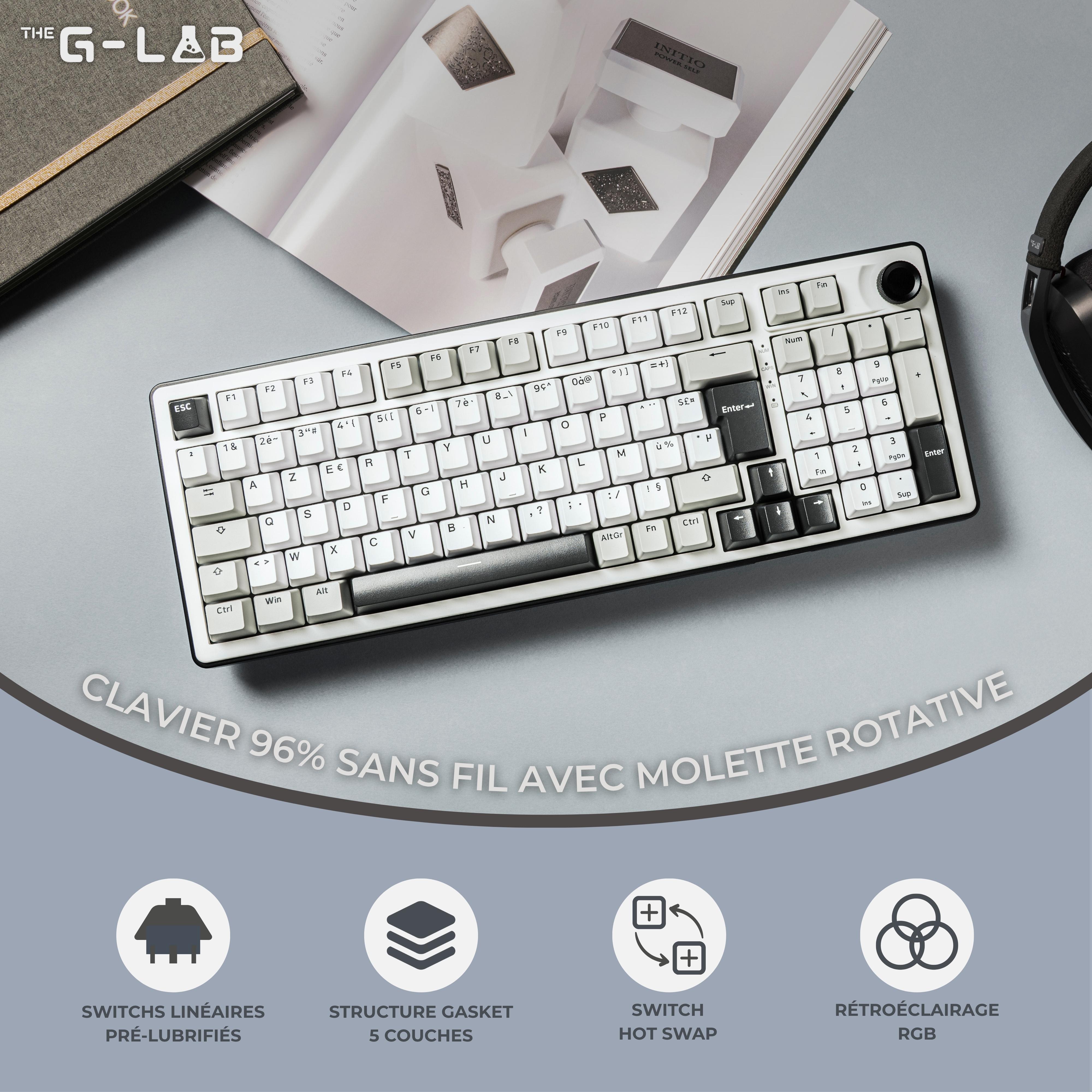 Voir la diapositive 8 : THE G-LAB Clavier Keyzelite 400WG