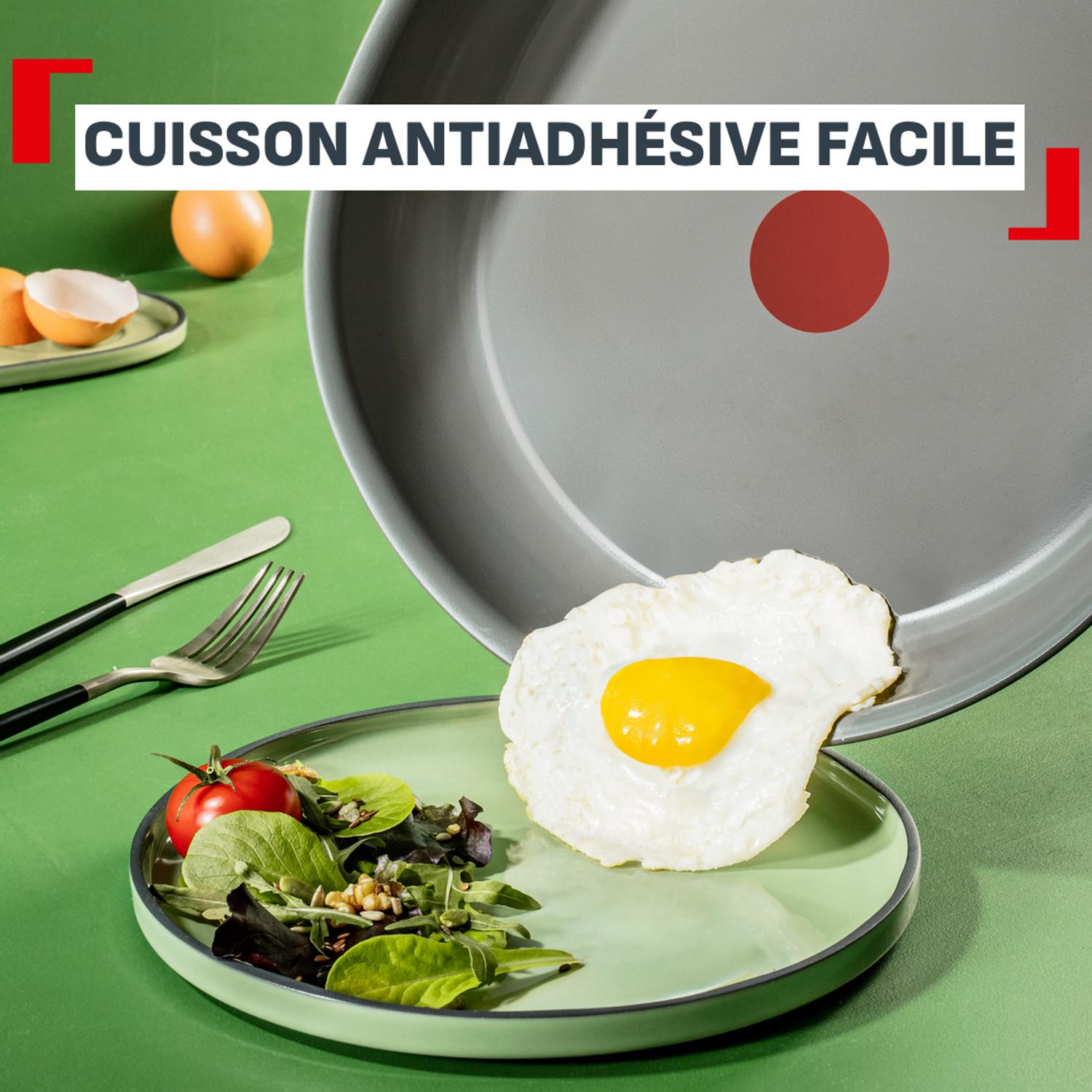 Voir la diapositive 5 : TEFAL Poêle 28cm Ingenio céramique tous feux dont induction