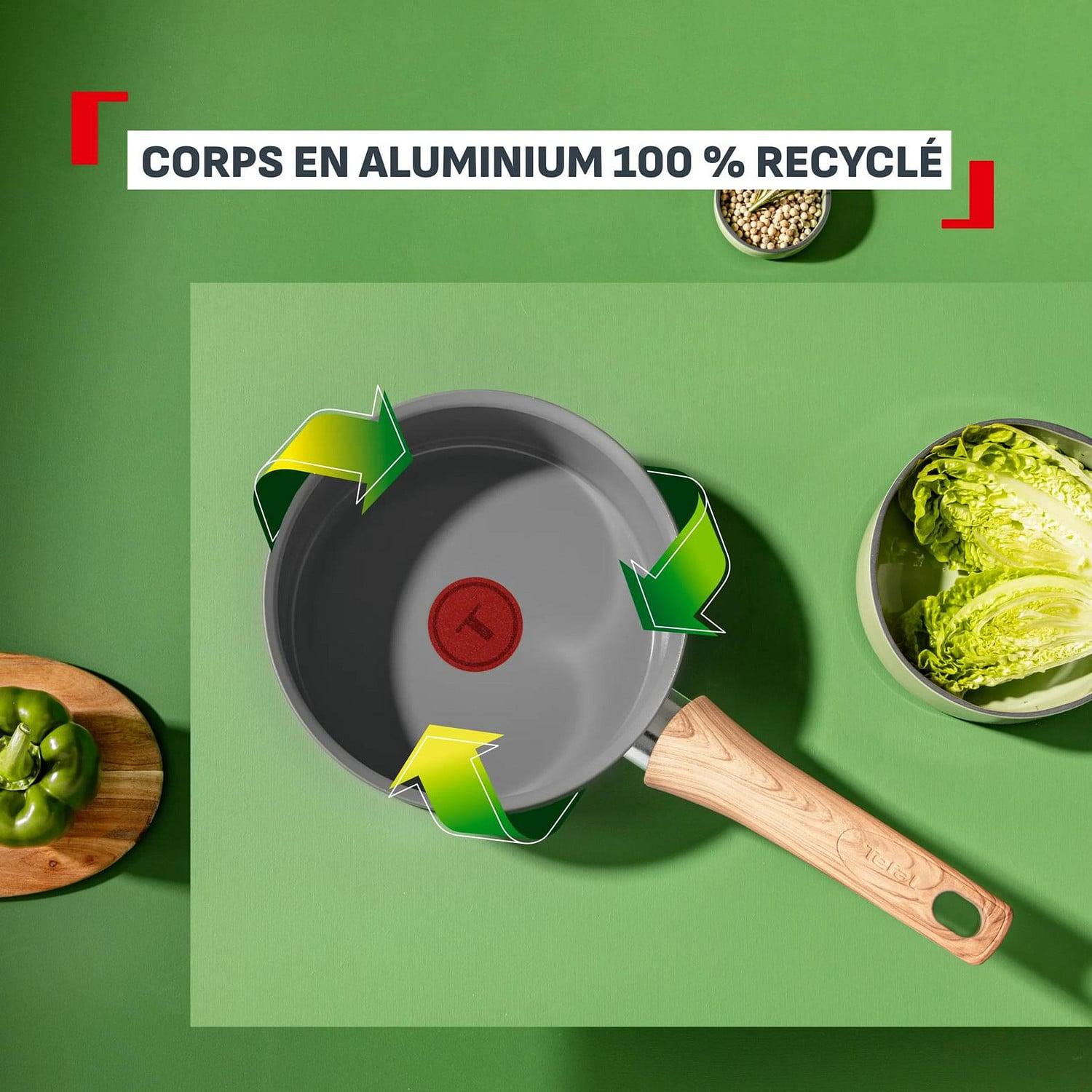 Voir la diapositive 4 : TEFAL Casserole 16cm céramique tous feux dont induction