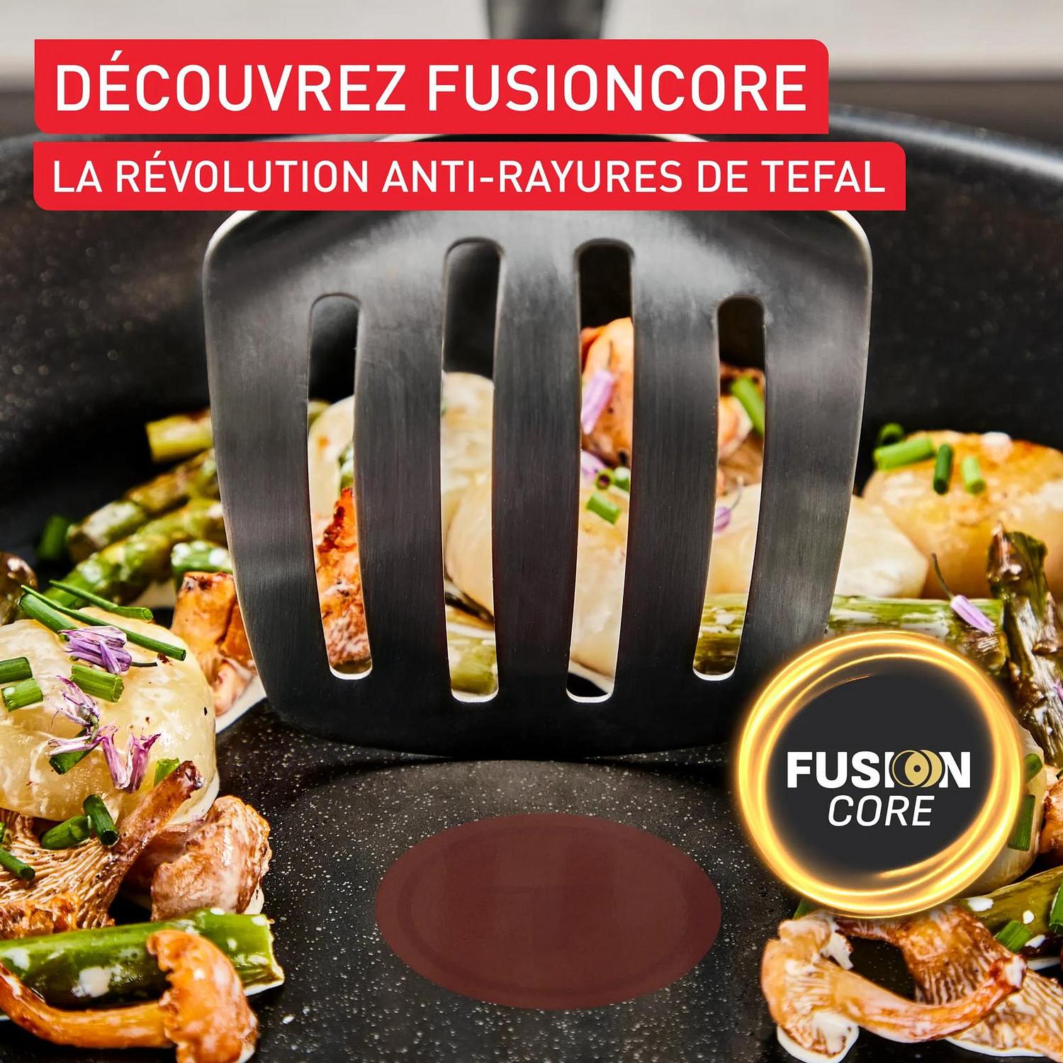 Voir la diapositive 4 : TEFAL Crêpière 25cm Excellence céramique tous feux dont induction