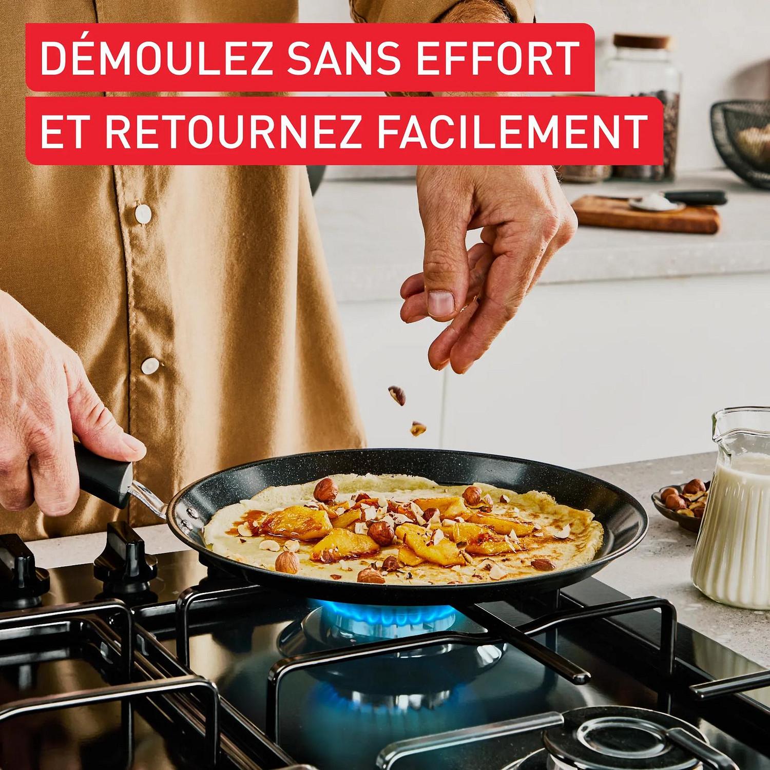 Voir la diapositive 6 : TEFAL Crêpière 25cm Excellence céramique tous feux dont induction