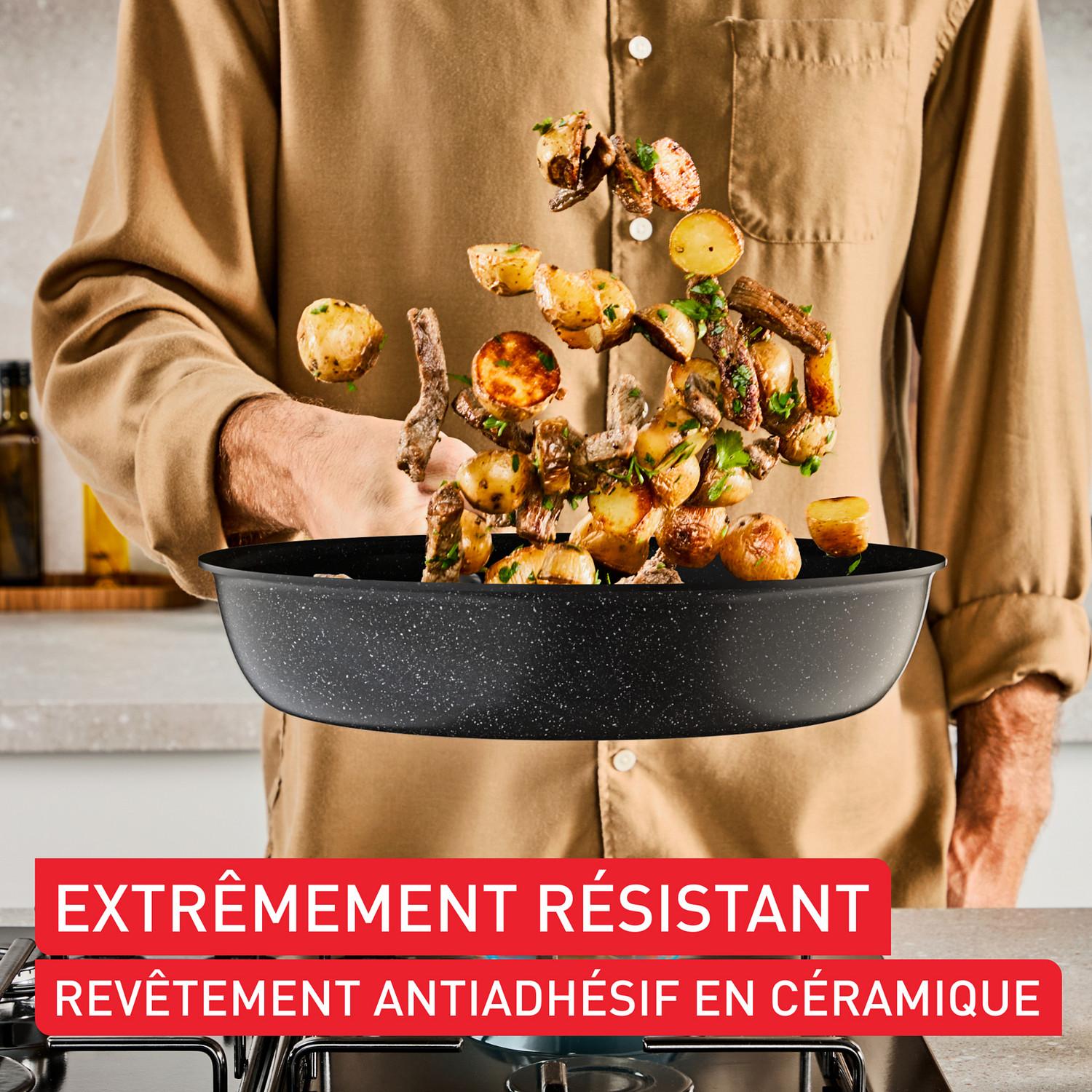 Voir la diapositive 4 : TEFAL Poêle 28cm Excellence céramique tous feux dont induction