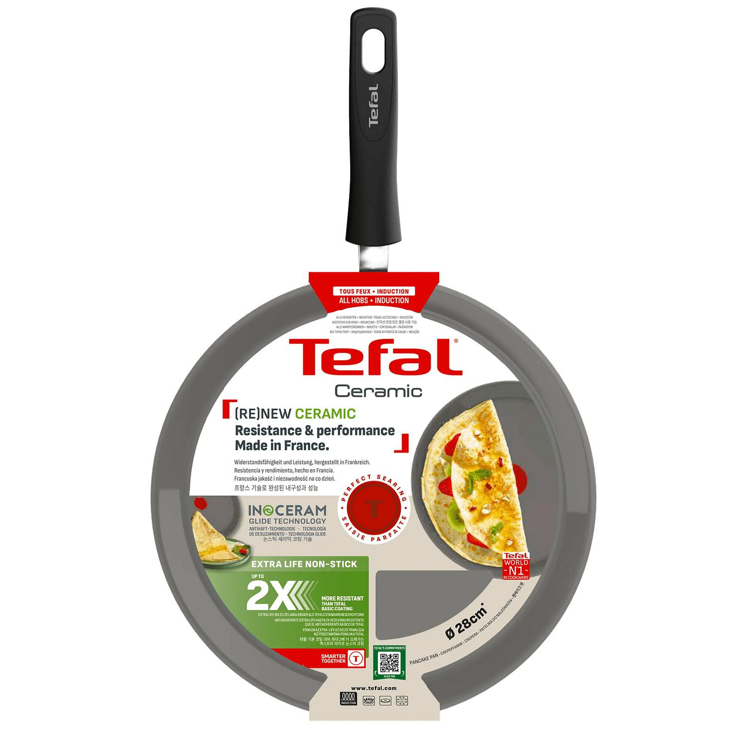 Voir la diapositive 8 : TEFAL Crêpière 28cm céramique tous feux dont induction