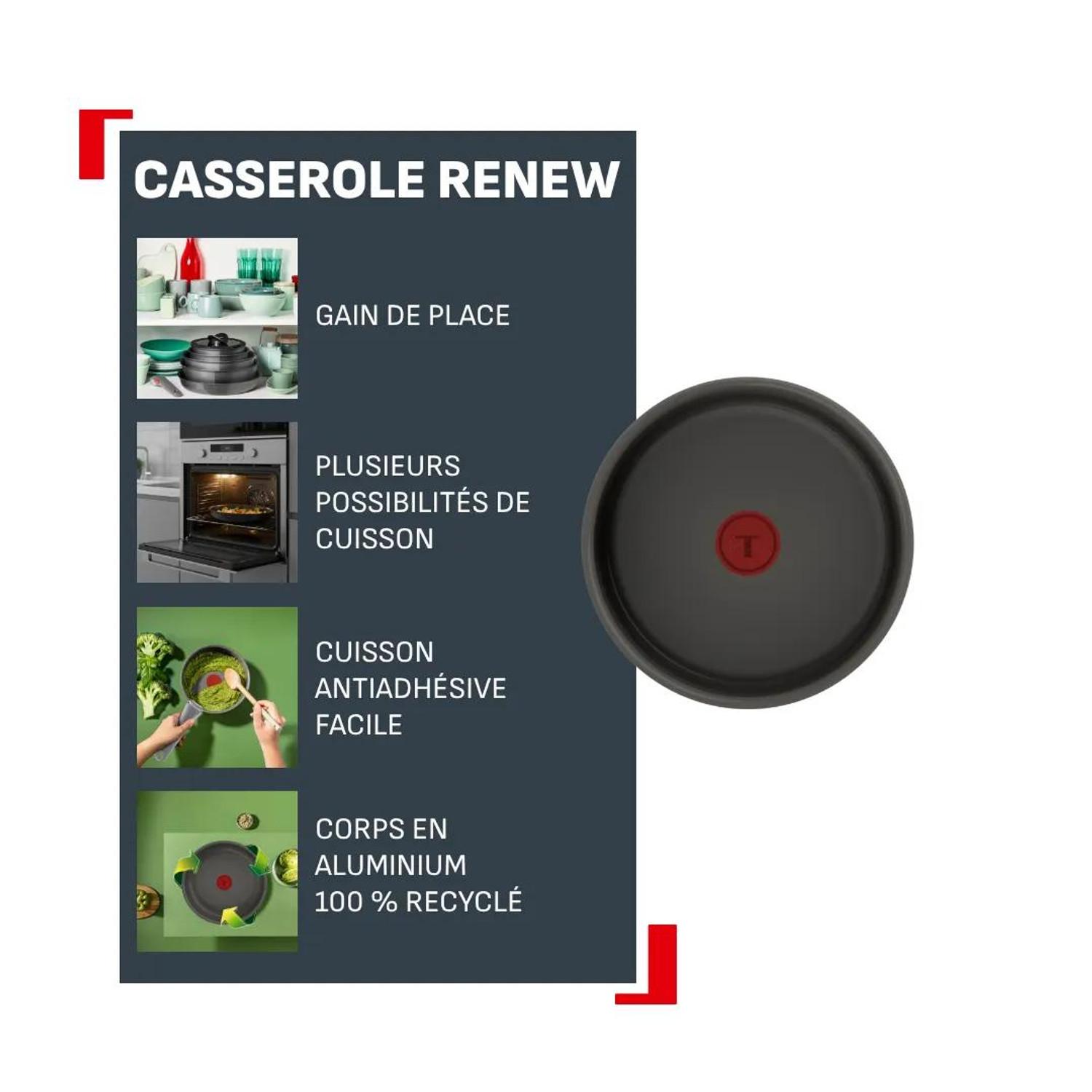 Voir la diapositive 2 : TEFAL Casserole 16cm Ingenio céramique tous feux dont induction