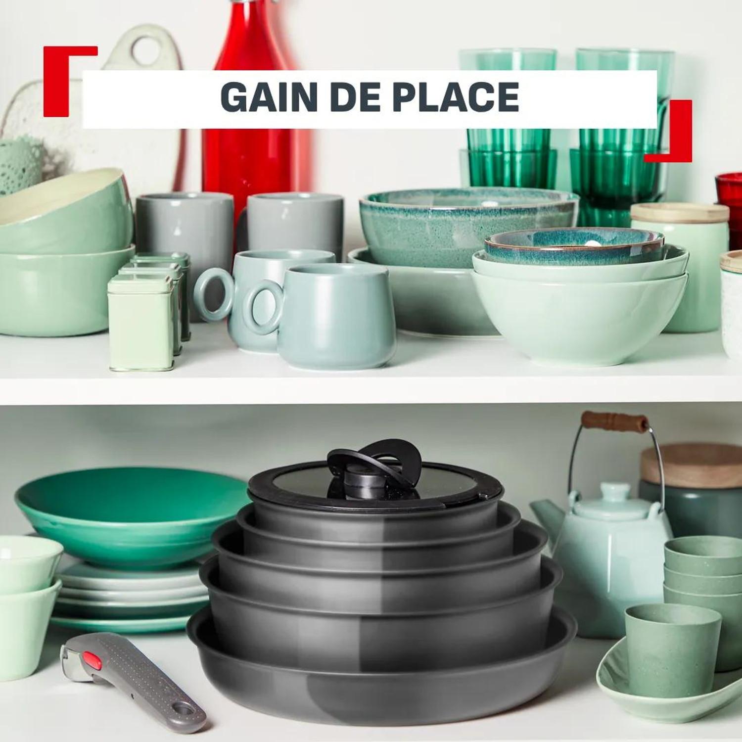 Voir la diapositive 3 : TEFAL Casserole 16cm Ingenio céramique tous feux dont induction