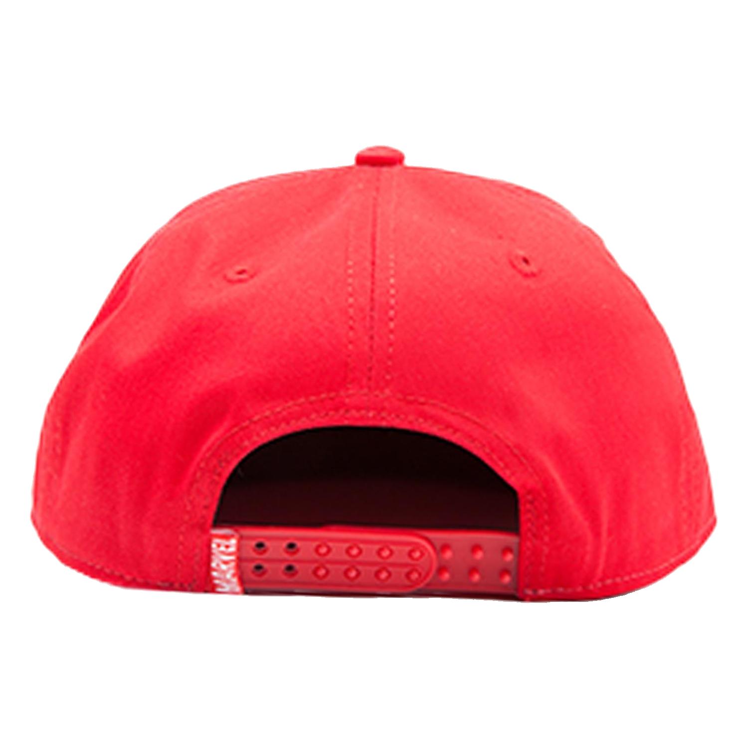 Voir la diapositive 3 : Casquette hip hop big face Deadpool