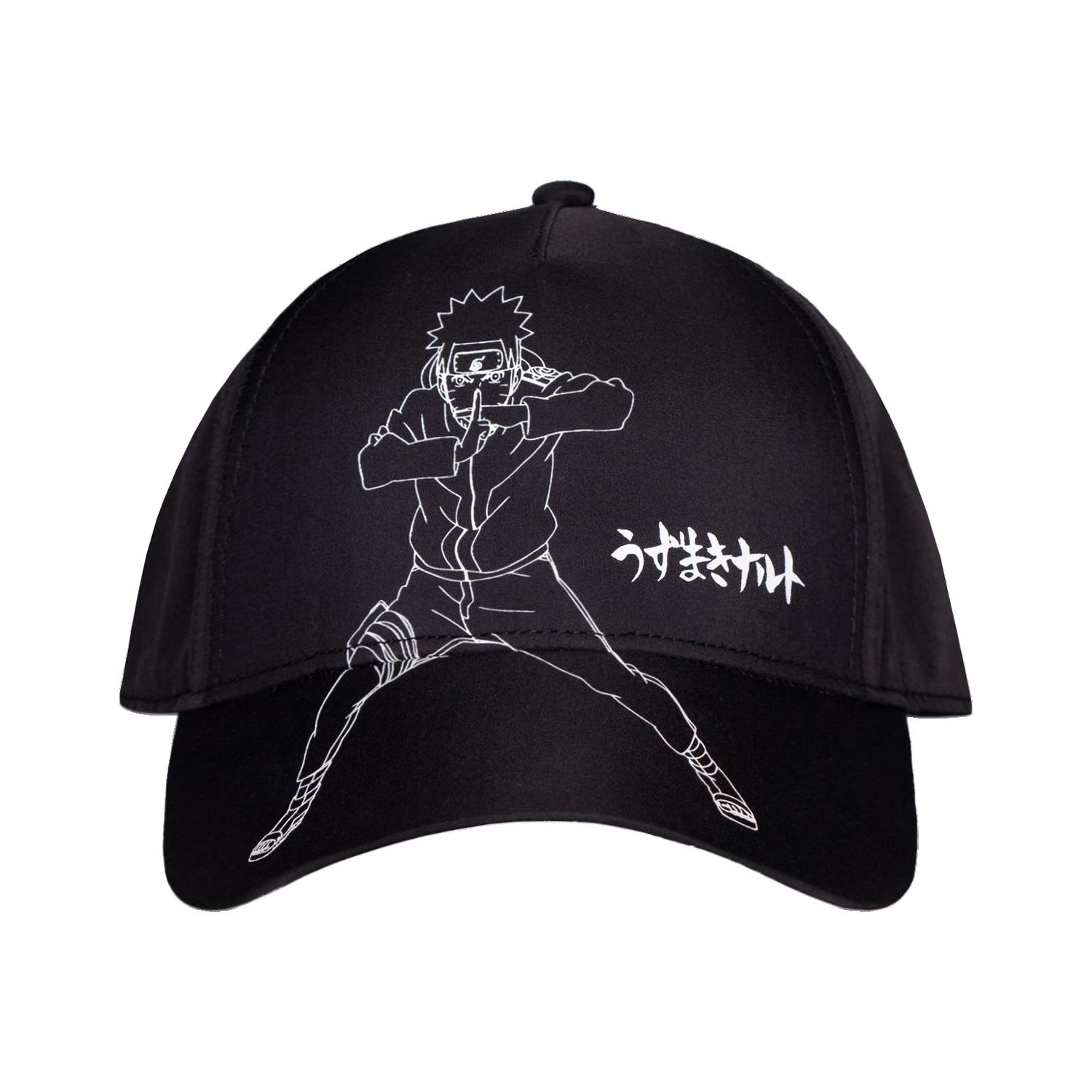 DIFUZED Casquette Ajustable Naruto Shippuden Noir et Blanc