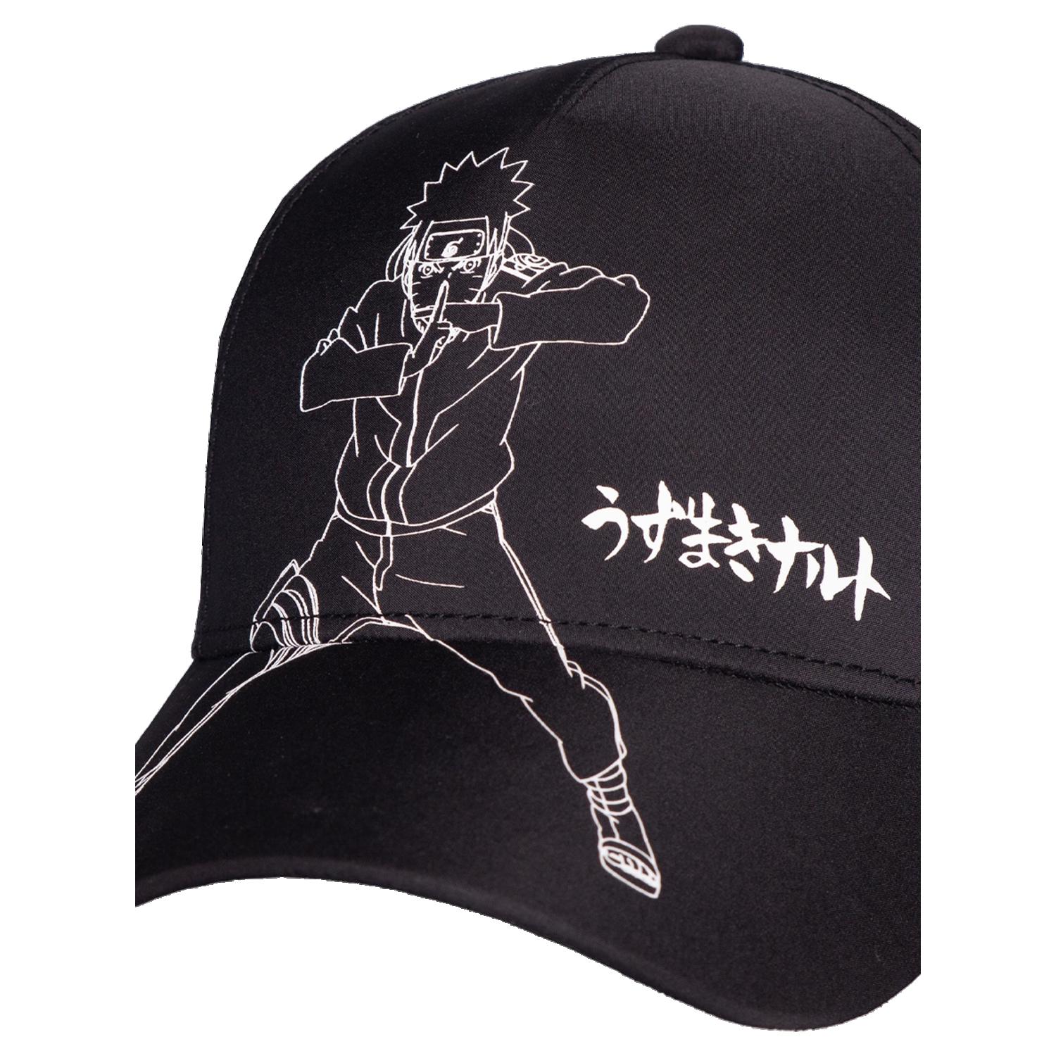 Voir la diapositive 5 : DIFUZED Casquette Ajustable Naruto Shippuden Noir et Blanc