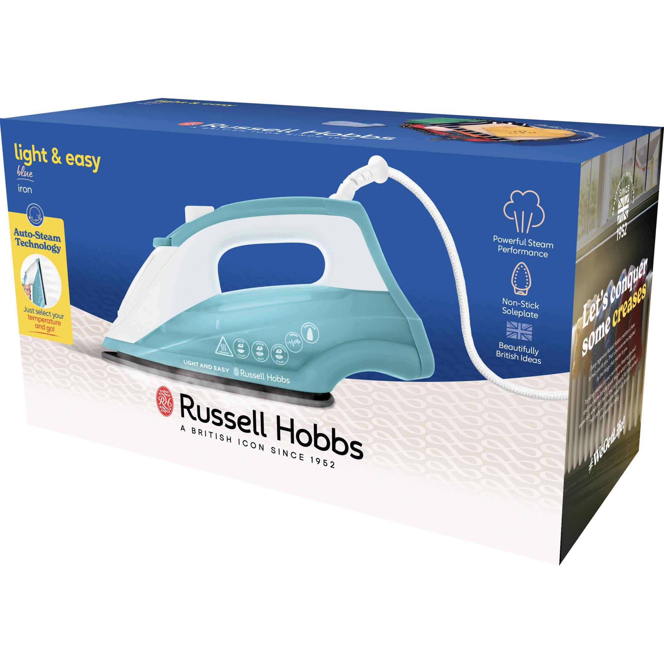 Voir la diapositive 3 : RUSSELL HOBBS Fer à repasser 26470-56 - Bleu ciel