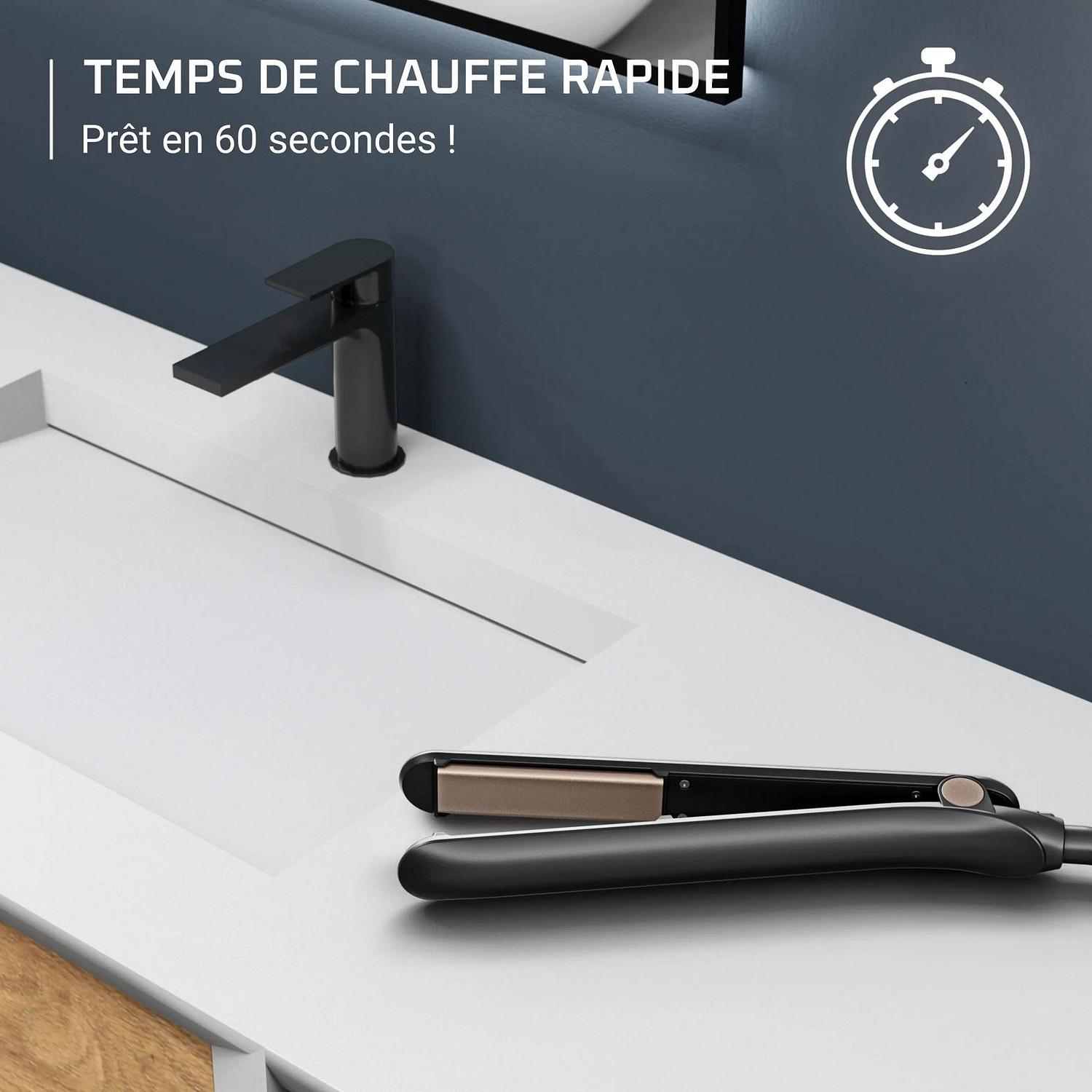 Voir la diapositive 6 : ROWENTA Lisseur SF1623E0 - Noir