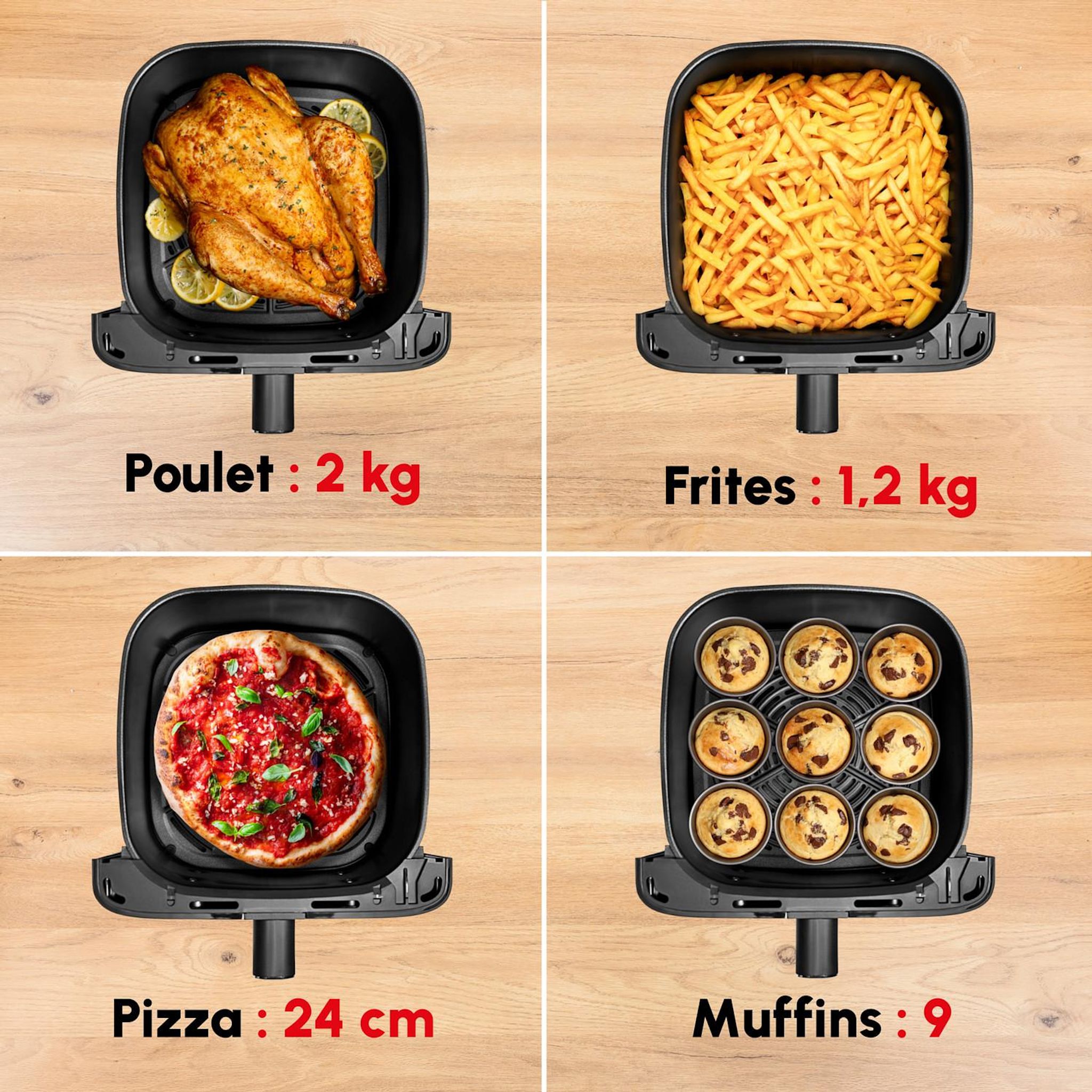 Voir la diapositive 2 : TEFAL Friteuse sans huile à air chaud EY855D10 - Gris