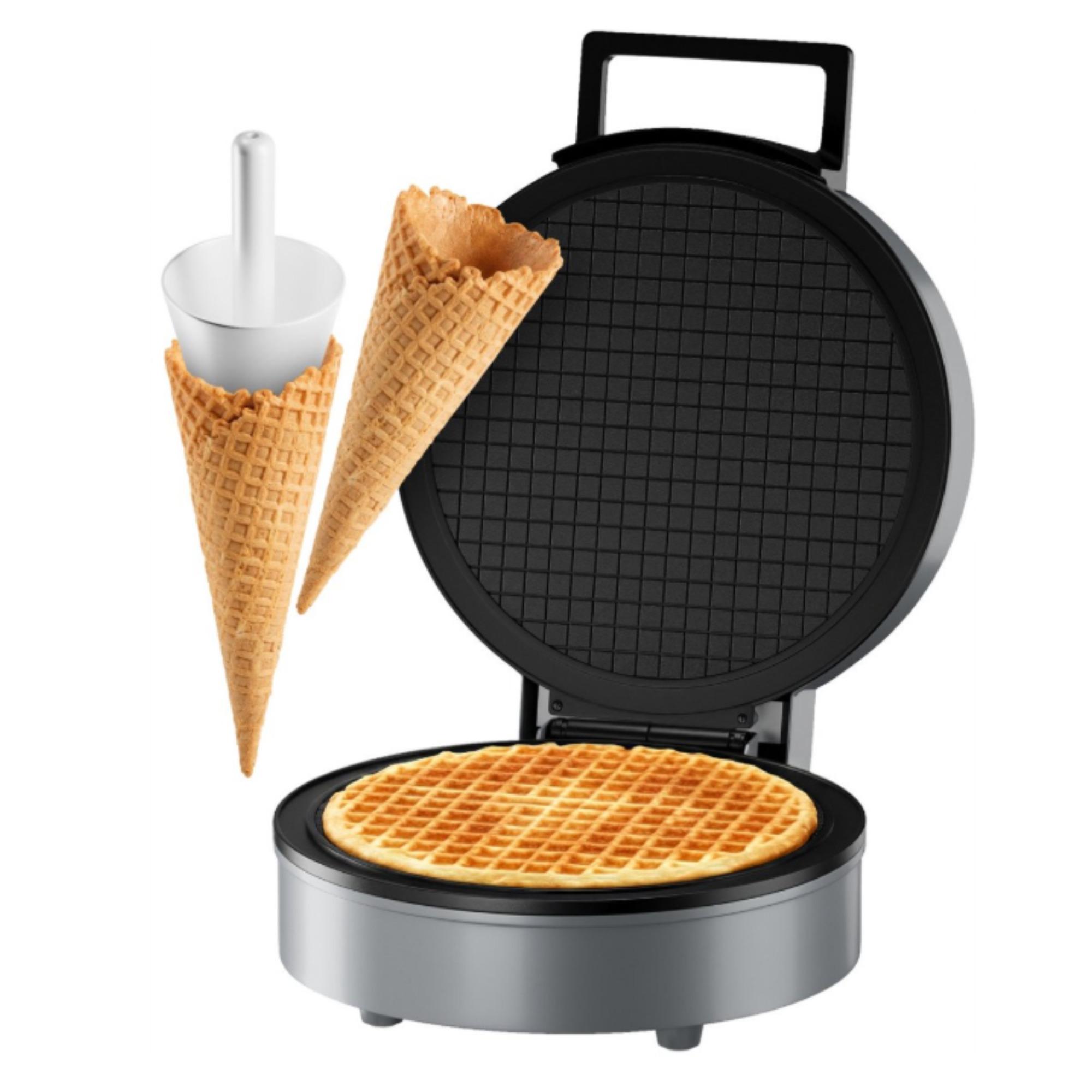 Voir la diapositive 3 : CLATRONIC Gaufrier à cornets de glace HA 3833 - Gris