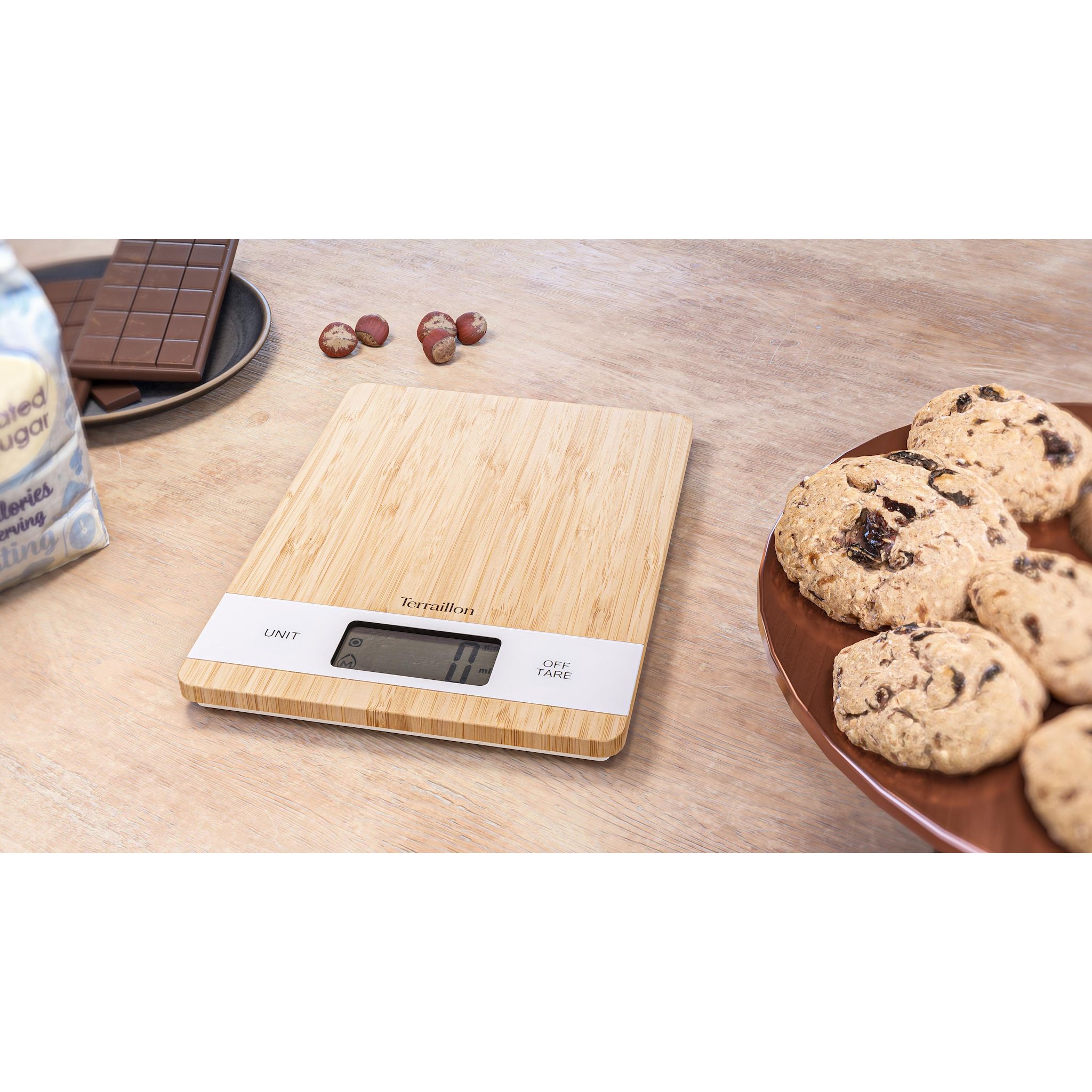Voir la diapositive 4 : TERRAILLON Balance de cuisine BAMBOU USB