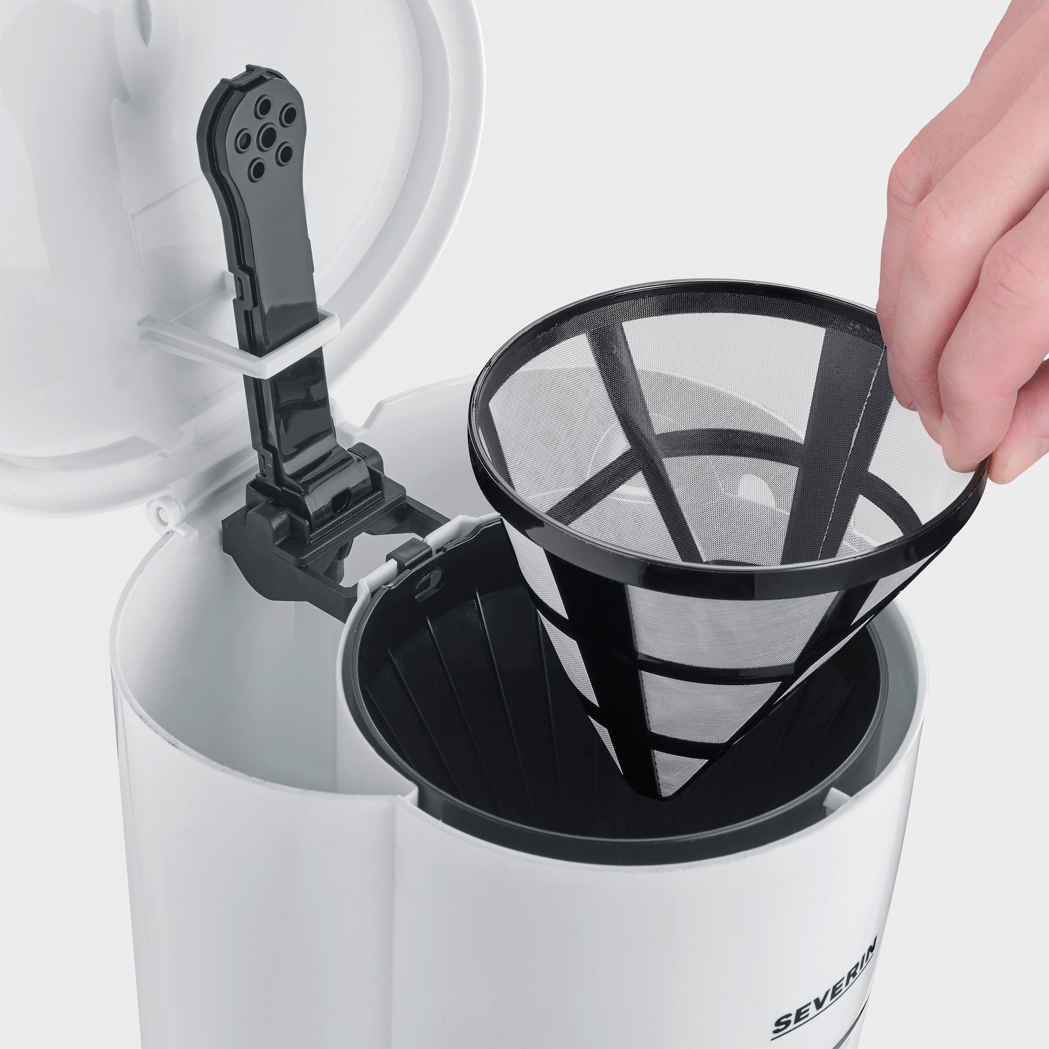 Voir la diapositive 3 : SEVERIN Cafetière filtre KA 4323 - Blanc
