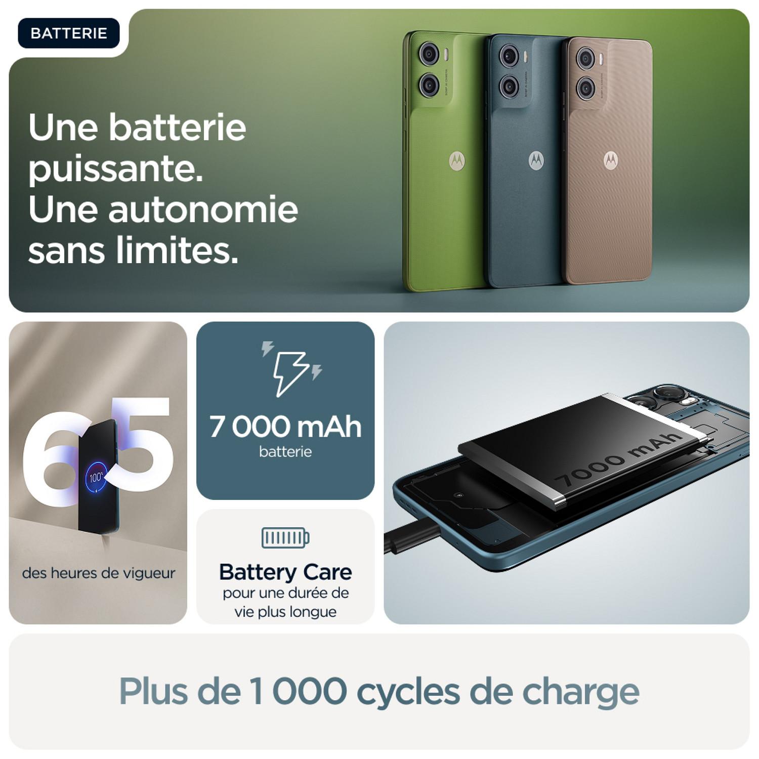 Voir la diapositive 4 : MOTOROLA Pack G06 Power 256Go+Buds