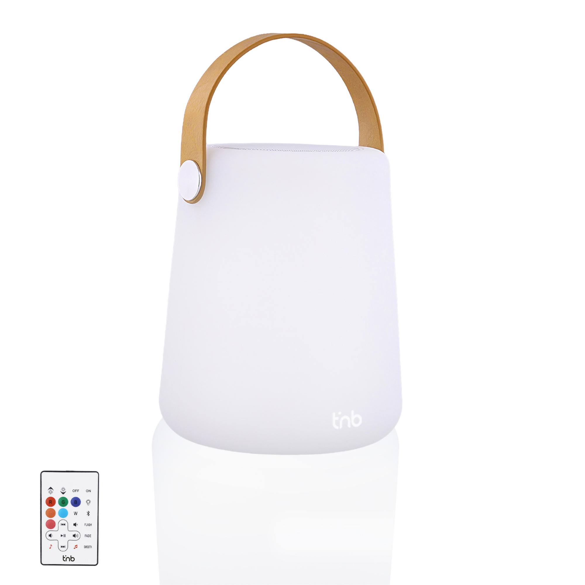 Voir la diapositive 2 : TNB Enceinte Portable Vibes Bluetooth lumineuse - Blanc