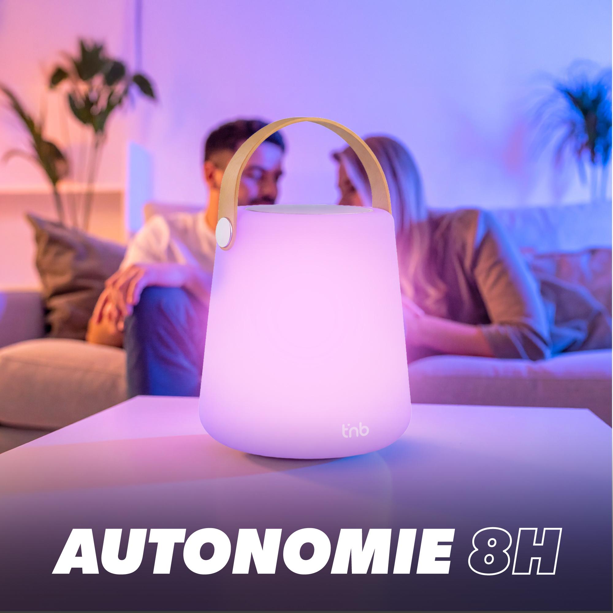 Voir la diapositive 6 : TNB Enceinte Portable Vibes Bluetooth lumineuse - Blanc