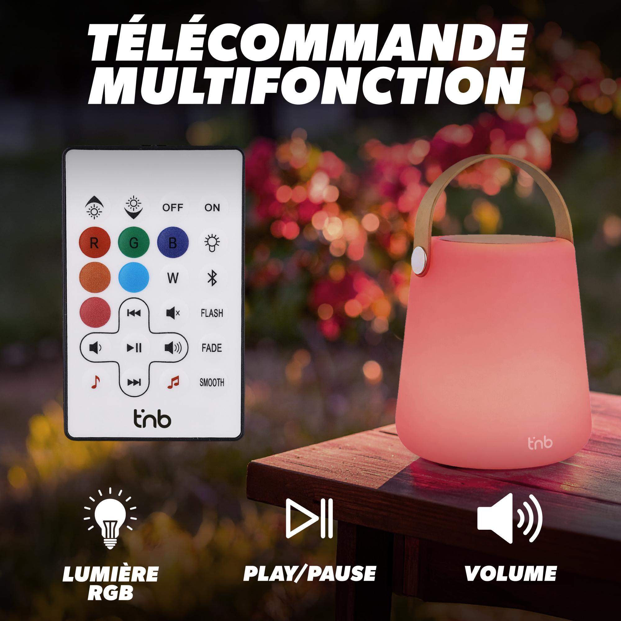 Voir la diapositive 9 : TNB Enceinte Portable Vibes Bluetooth lumineuse - Blanc
