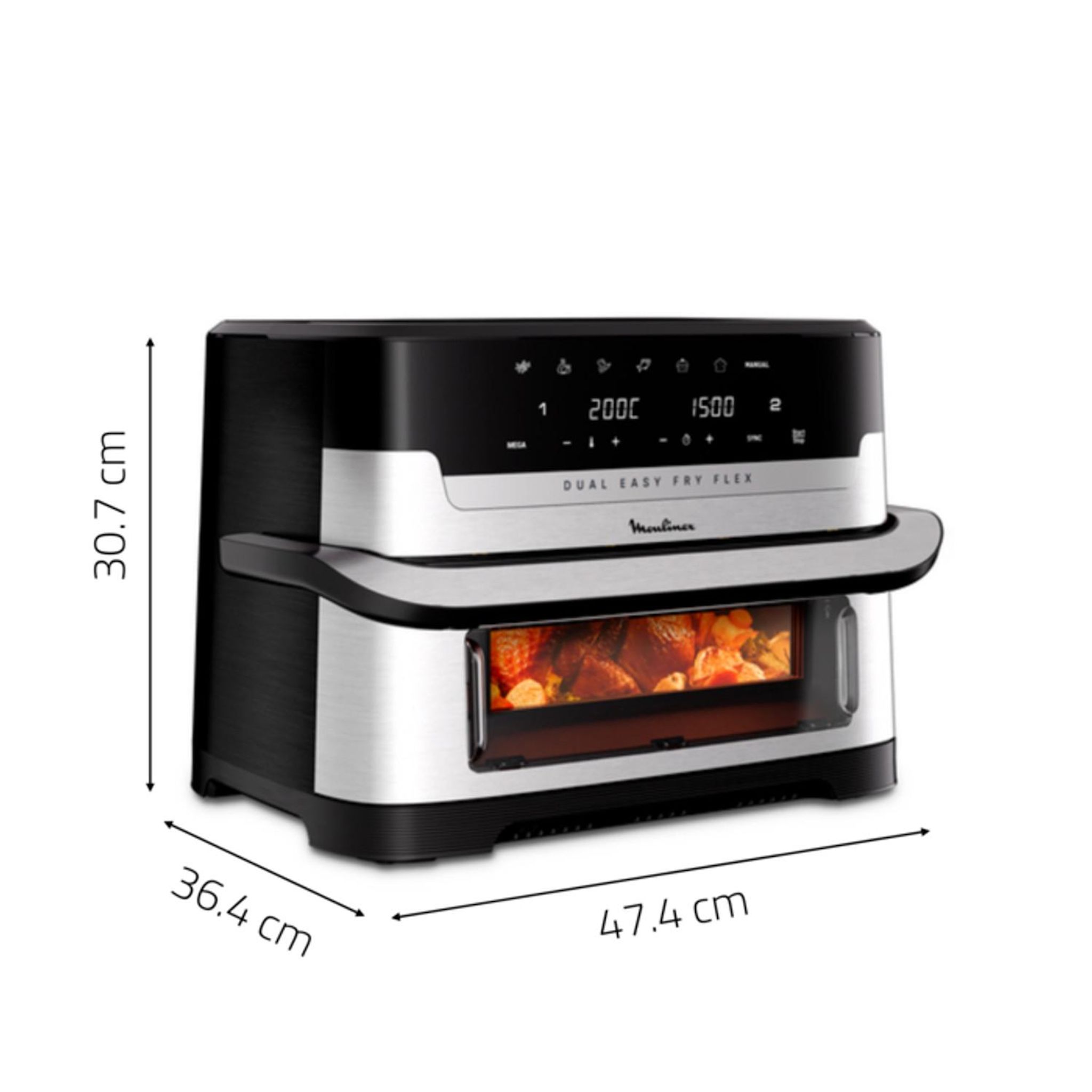 Voir la diapositive 7 : MOULINEX Friteuse sans huile à air chaud EZ922DF0 - Gris