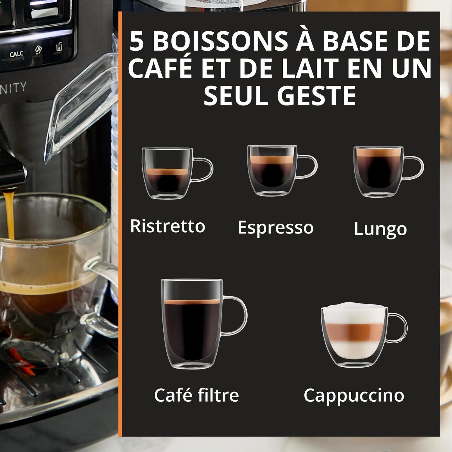 Voir la diapositive 2 : KRUPS Machine espresso automatique EA402HE0 - Noir