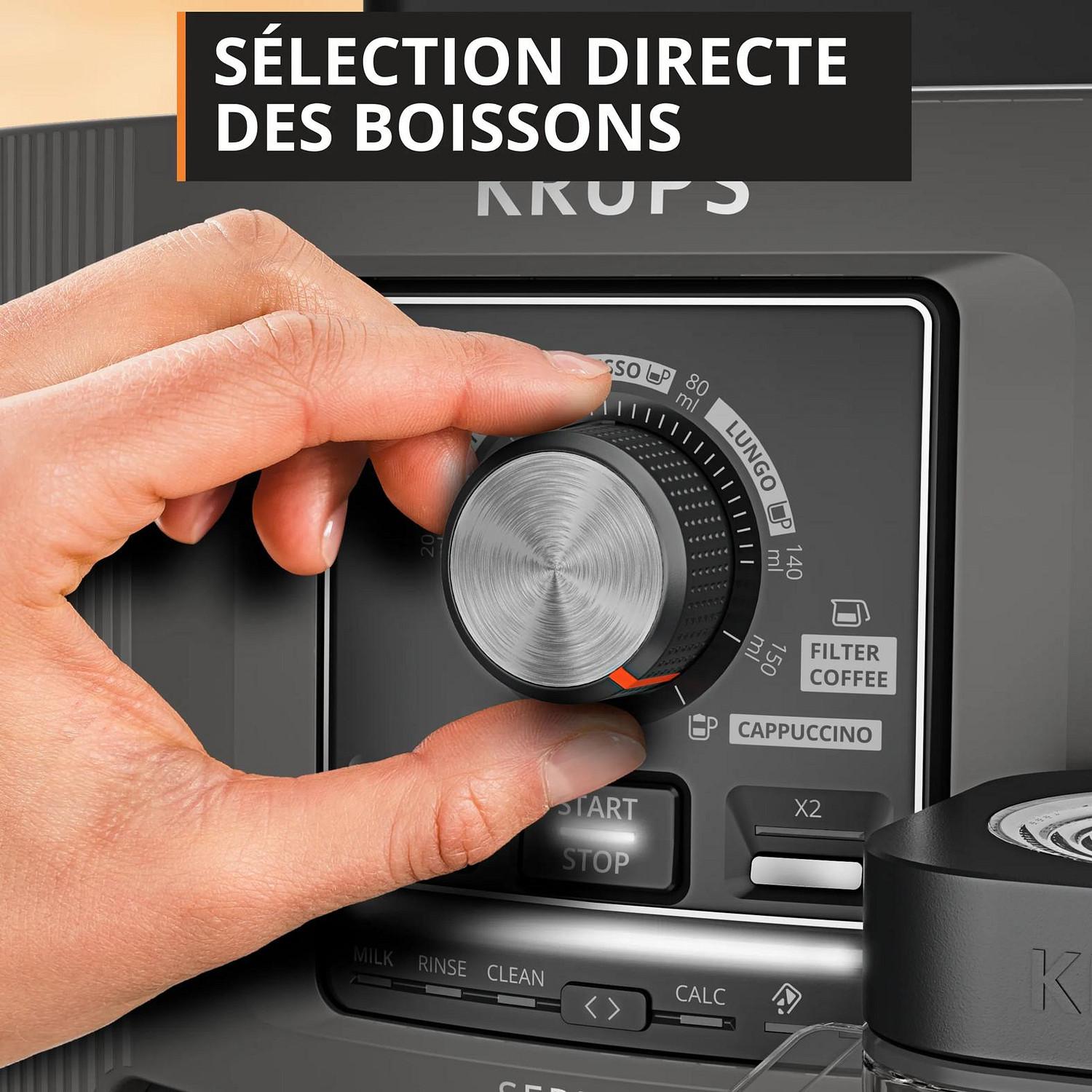 Voir la diapositive 3 : KRUPS Machine espresso automatique EA402HE0 - Noir