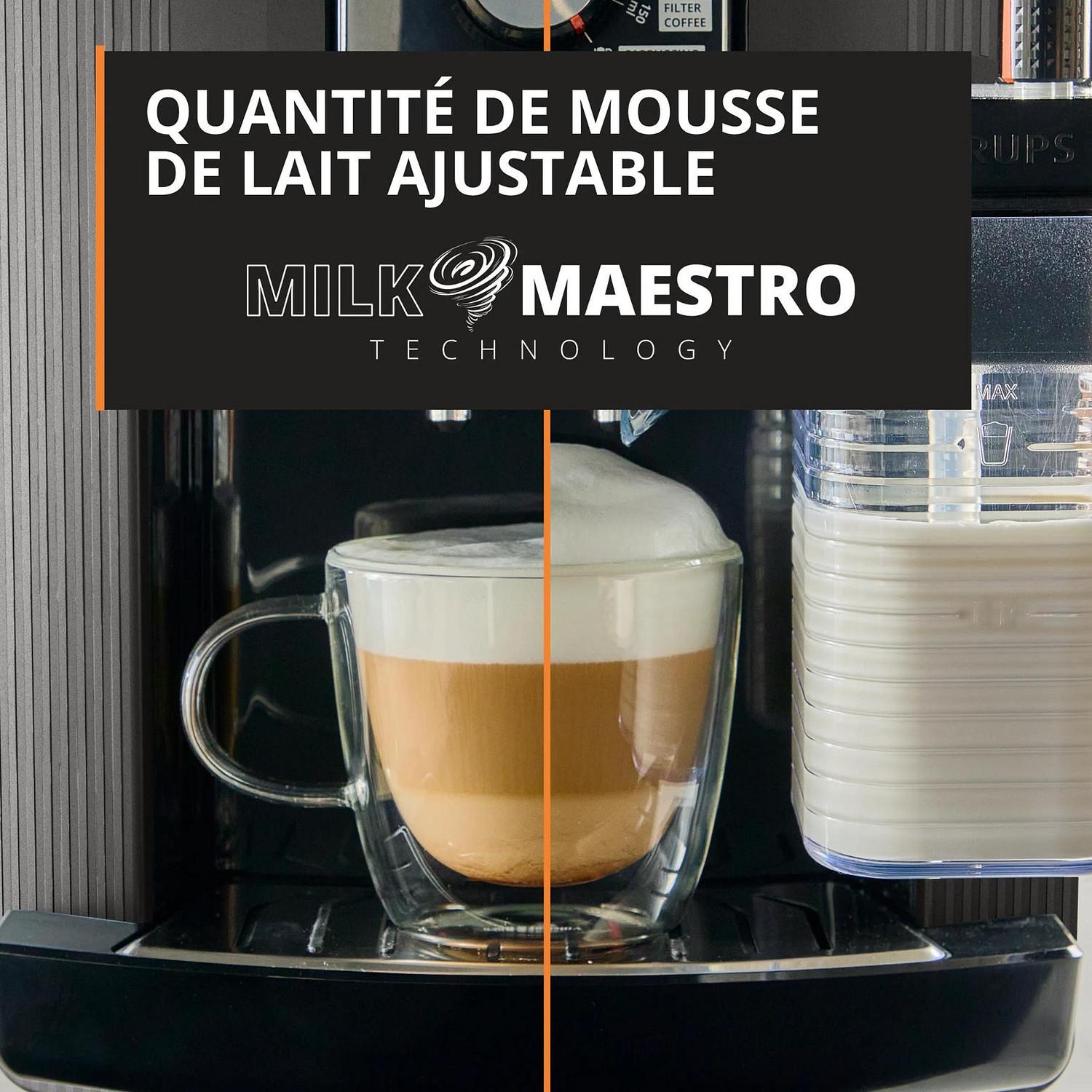 Voir la diapositive 4 : KRUPS Machine espresso automatique EA402HE0 - Noir