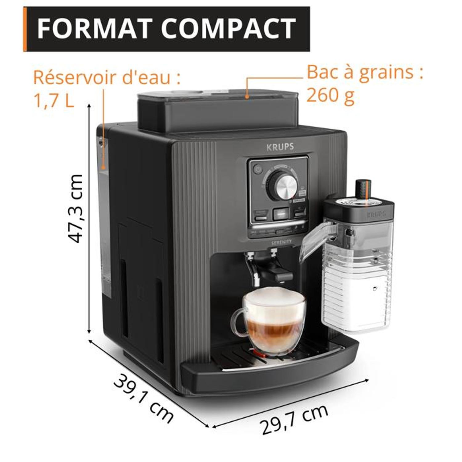 Voir la diapositive 7 : KRUPS Machine espresso automatique EA402HE0 - Noir