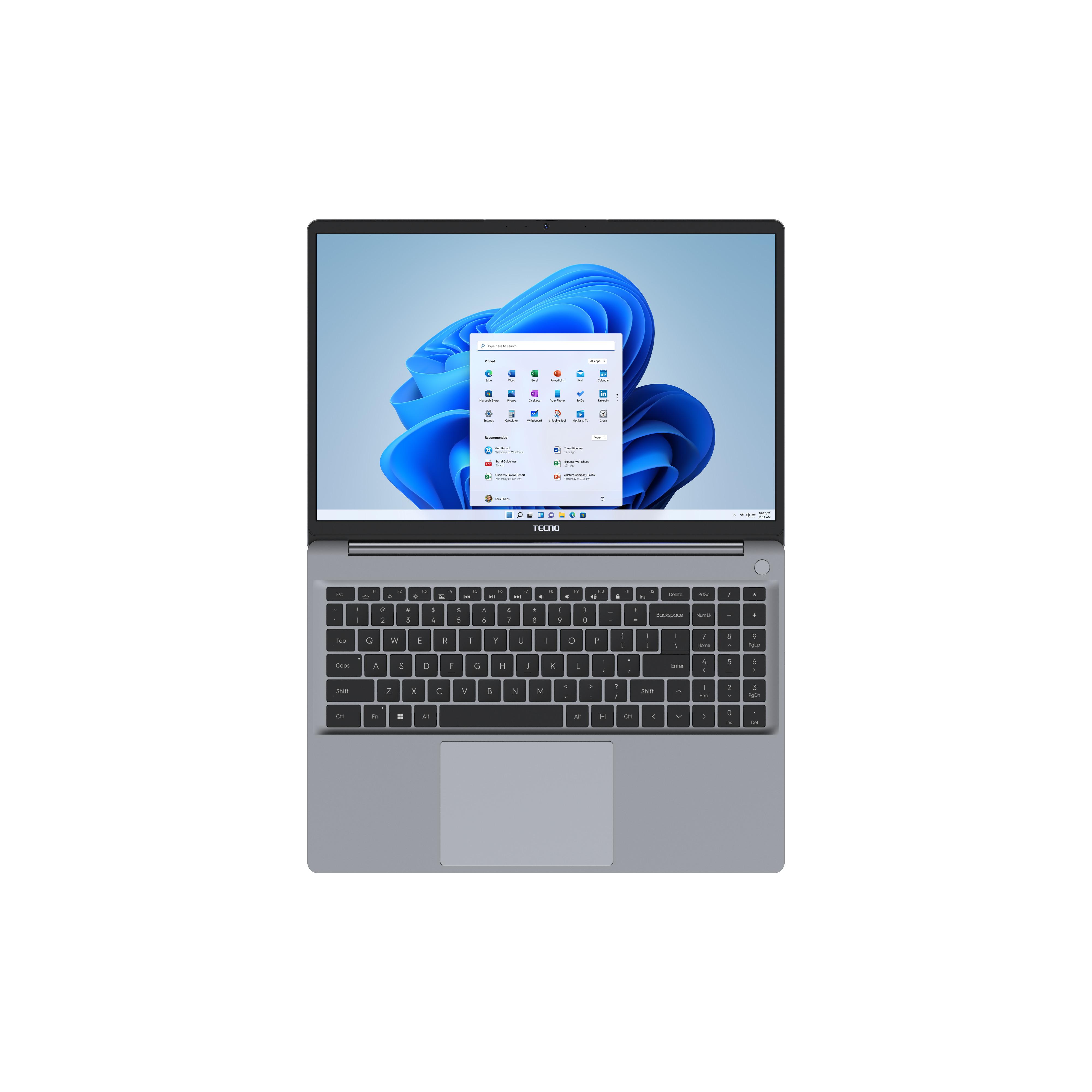 Voir la diapositive 2 : TECNO Ordinateur Portable MegaBook 16 pouces K16SAA Intel i9 512Go