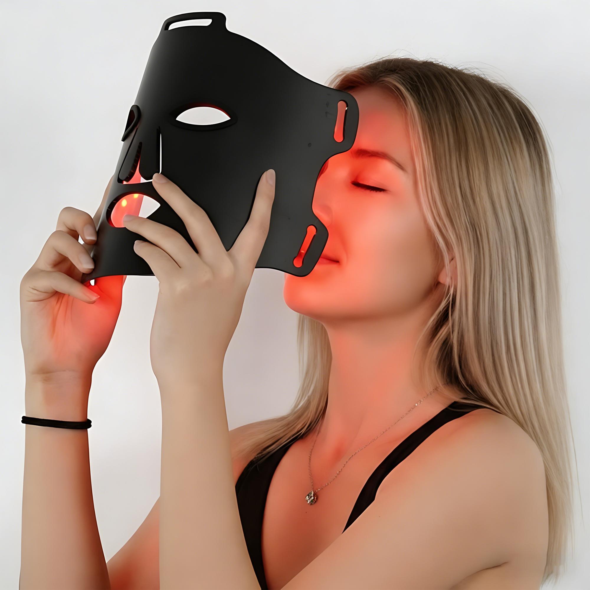 Voir la diapositive 4 : YOGHI Masque facial à luminothérapie LED - Noir
