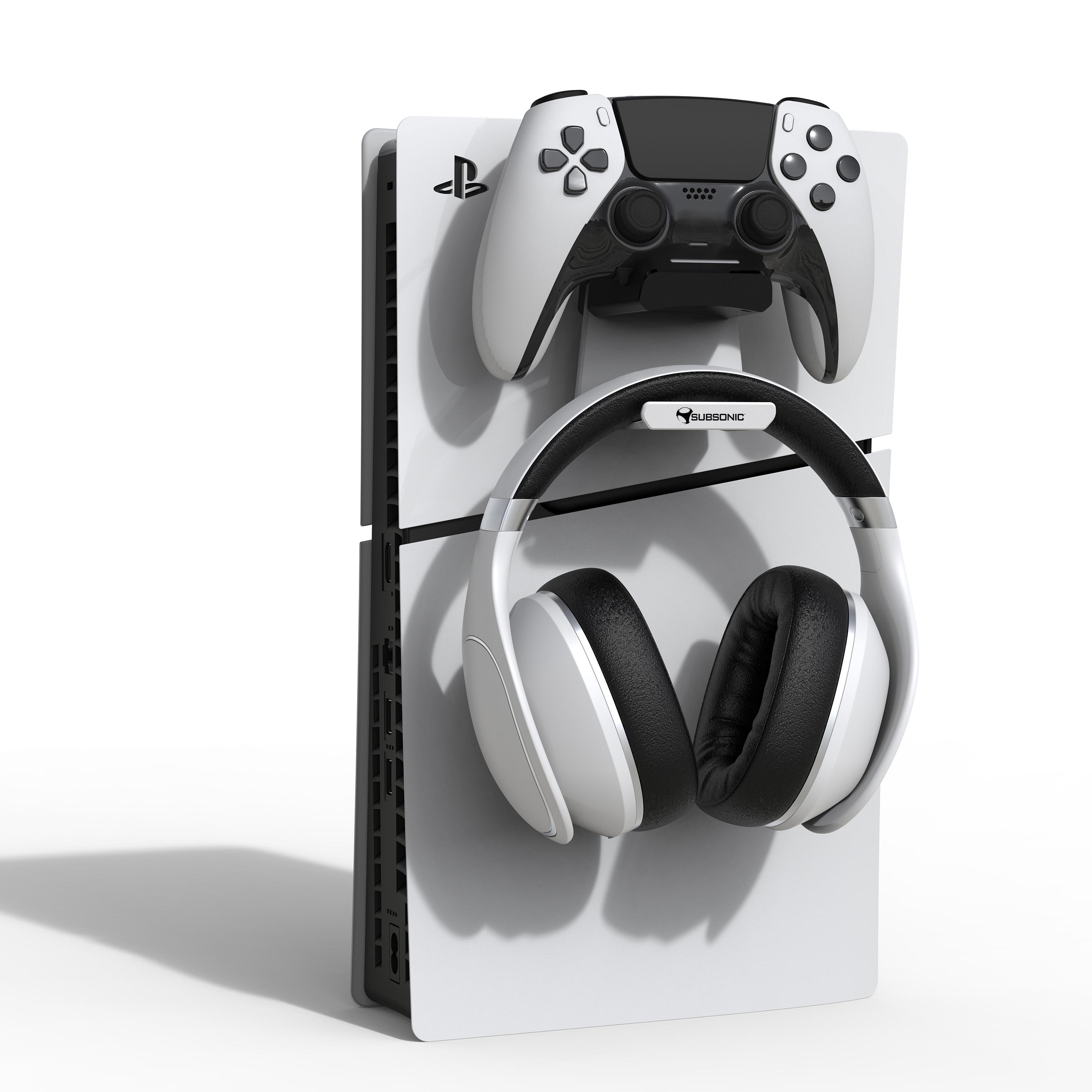 Voir la diapositive 3 : SUBSONIC Chargeur PS5 et Stand Casque Gaming