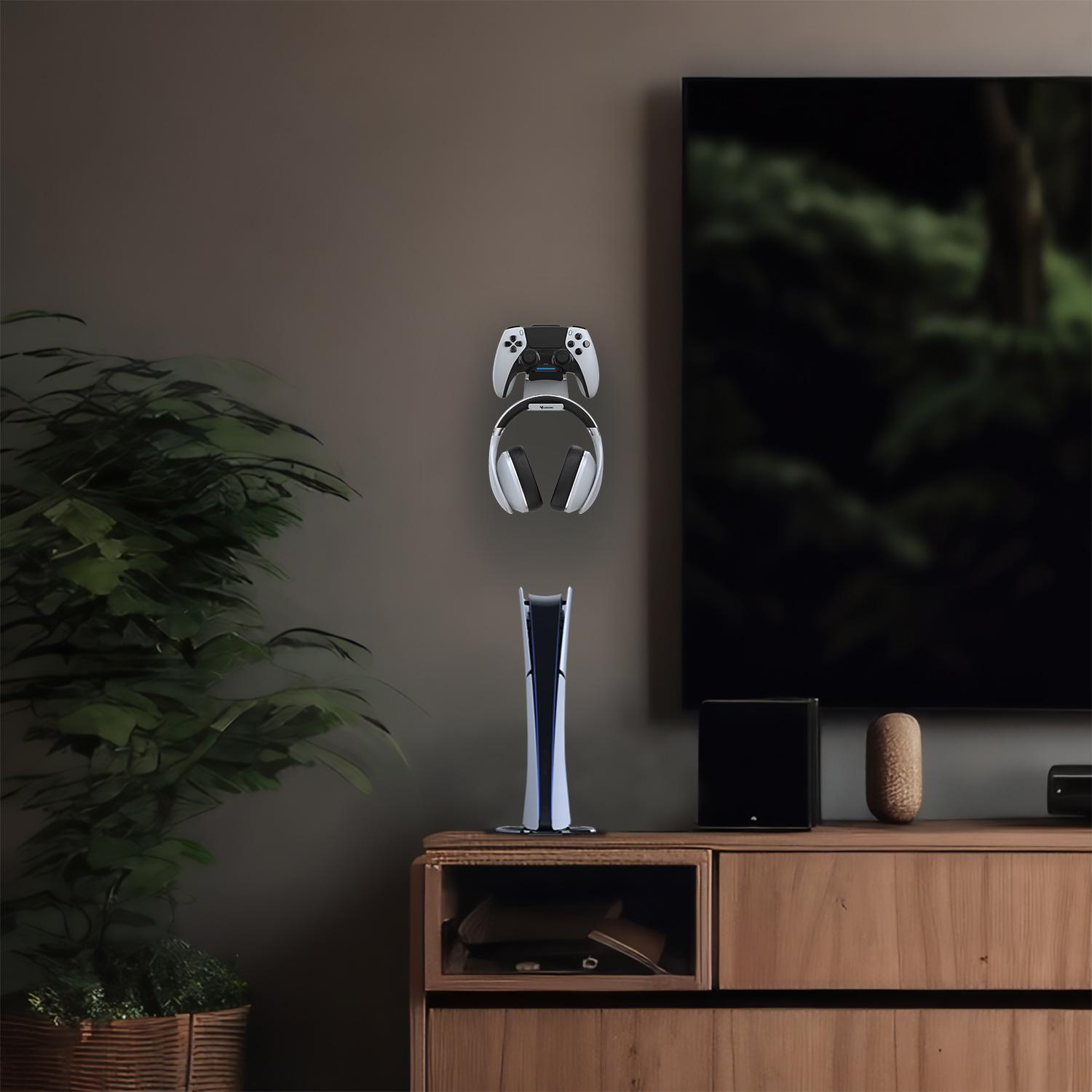 Voir la diapositive 4 : SUBSONIC Chargeur PS5 et Stand Casque Gaming