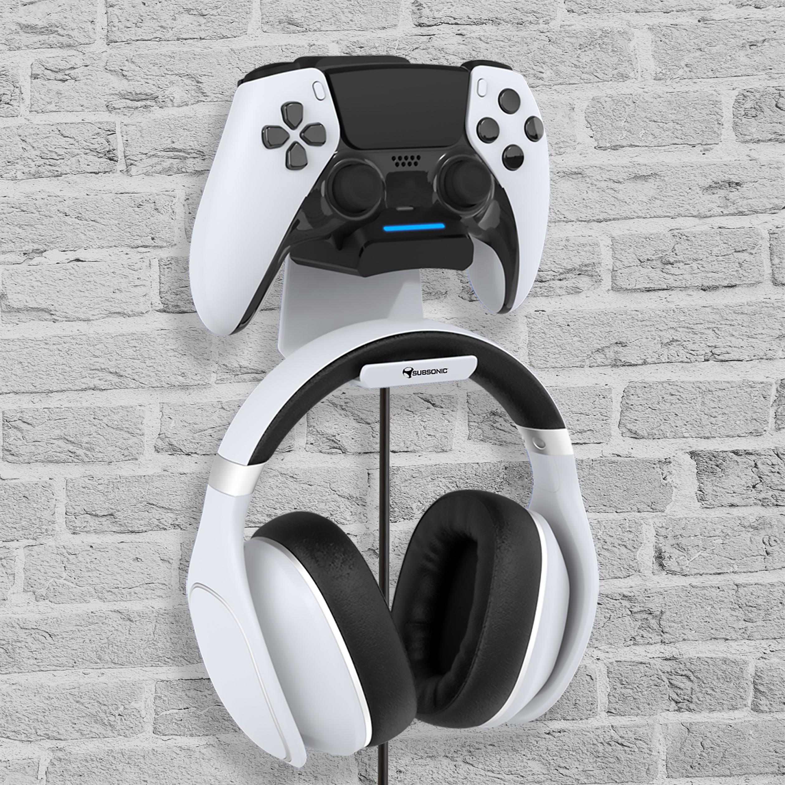 Voir la diapositive 6 : SUBSONIC Chargeur PS5 et Stand Casque Gaming