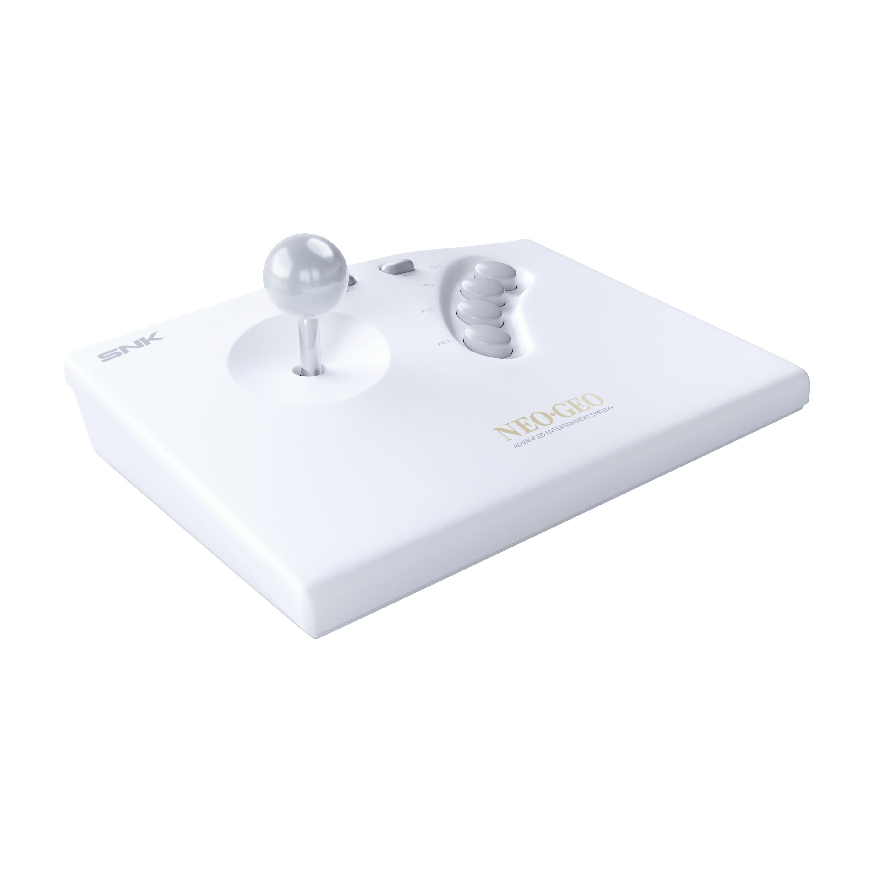 Voir la diapositive 2 : Console Rétrogaming Arcade Stick Neogeo Aes+ Blanc