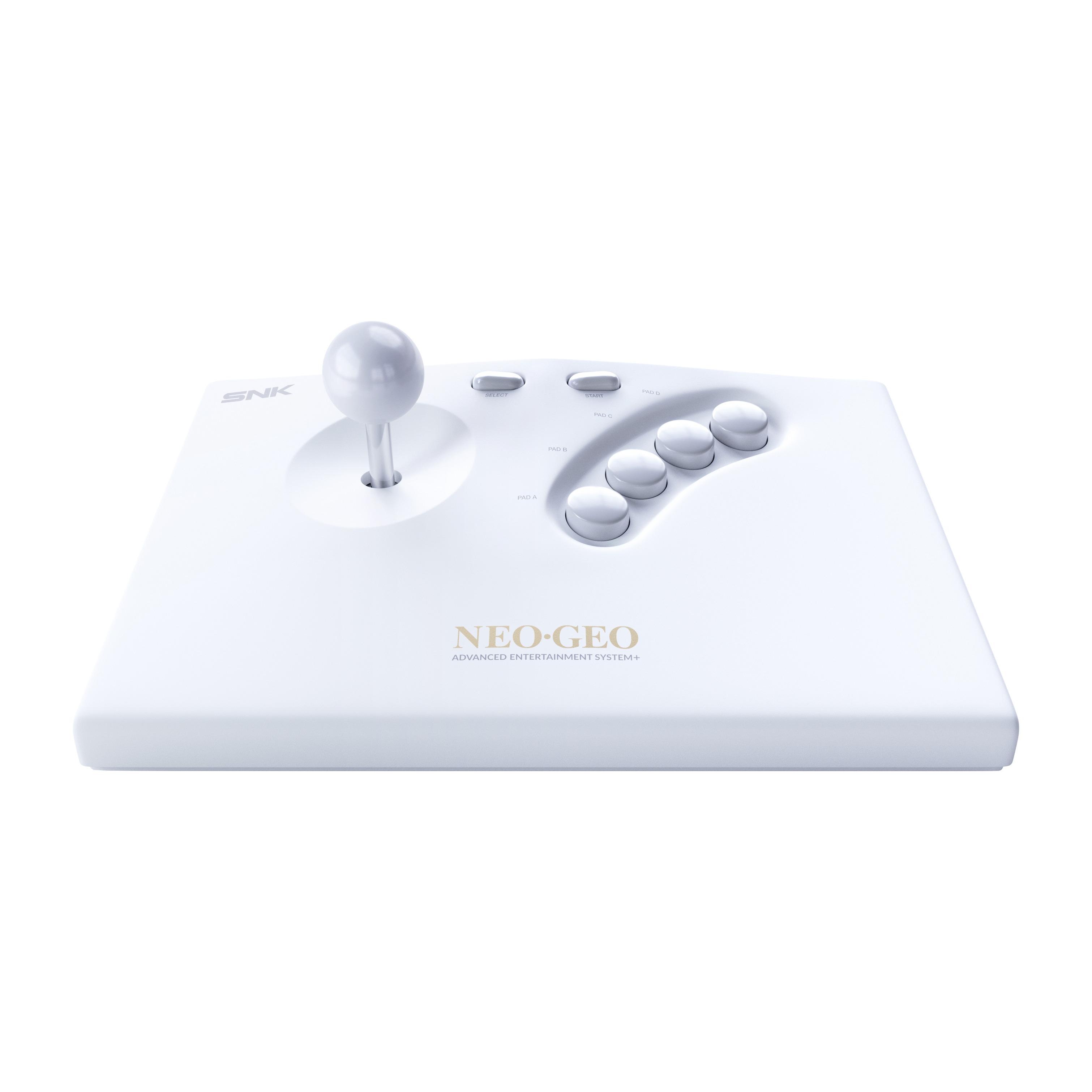 Voir la diapositive 3 : Console Rétrogaming Arcade Stick Neogeo Aes+ Blanc