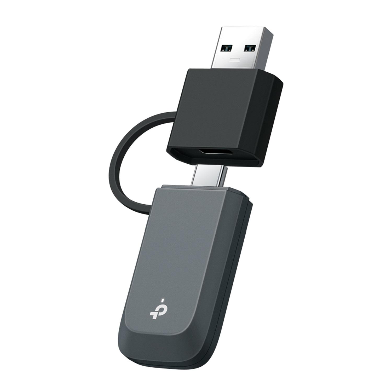 TP-LINK Adaptateur USB sans fil mini Wi-Fi 7 tri-bande TP-Link Archer TBE400U V1.6 - Noir