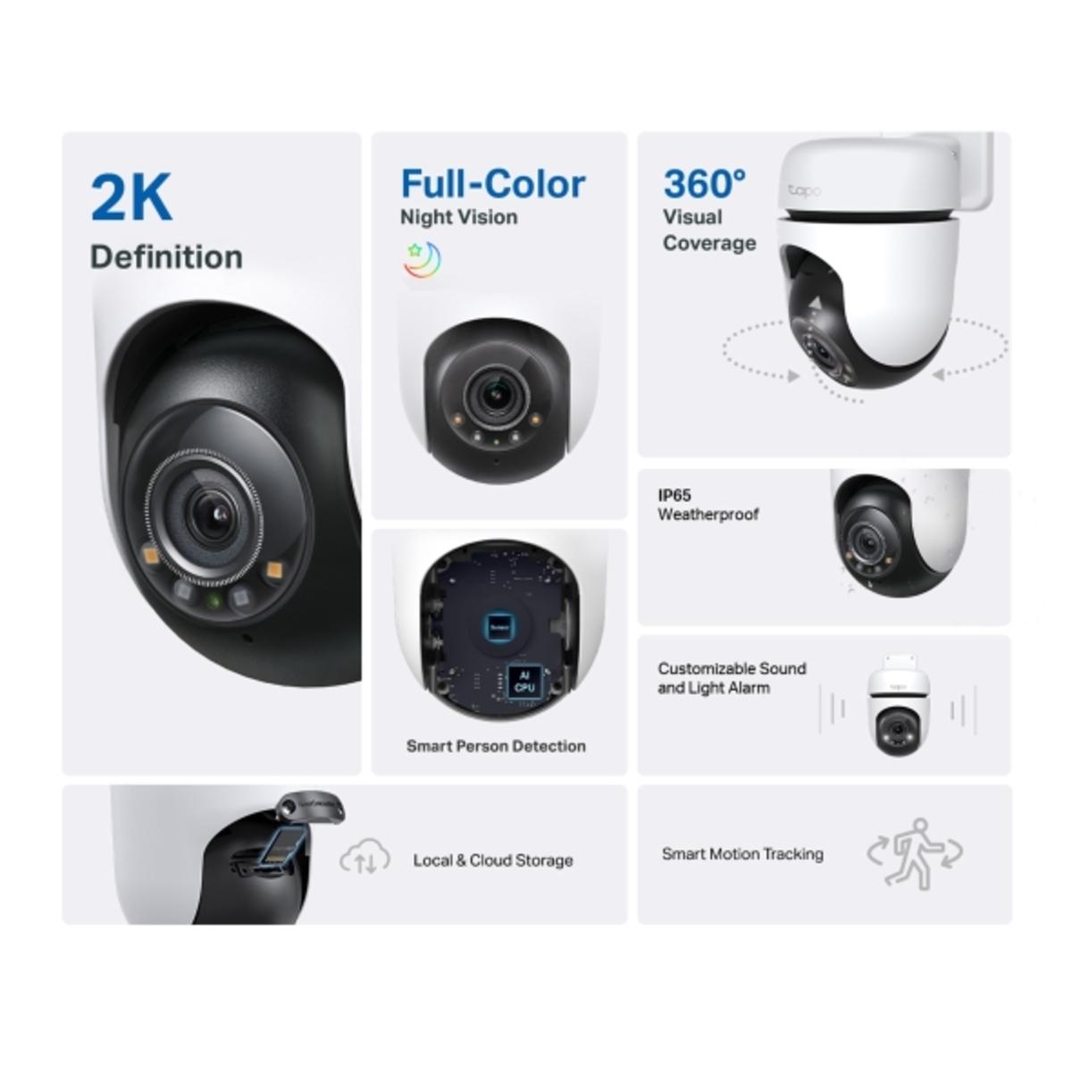 Voir la diapositive 2 : TP-LINK Caméra de surveillance TAPO TC41