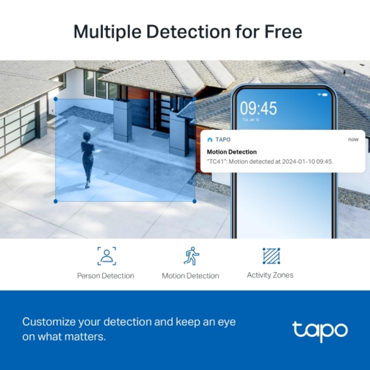 Voir la diapositive 6 : TP-LINK Caméra de surveillance TAPO TC41